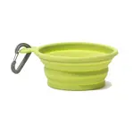 Messy Mutts Messy Mutts Silicone Collapsible Small Green Dog Bowl, 1.75 Cup
