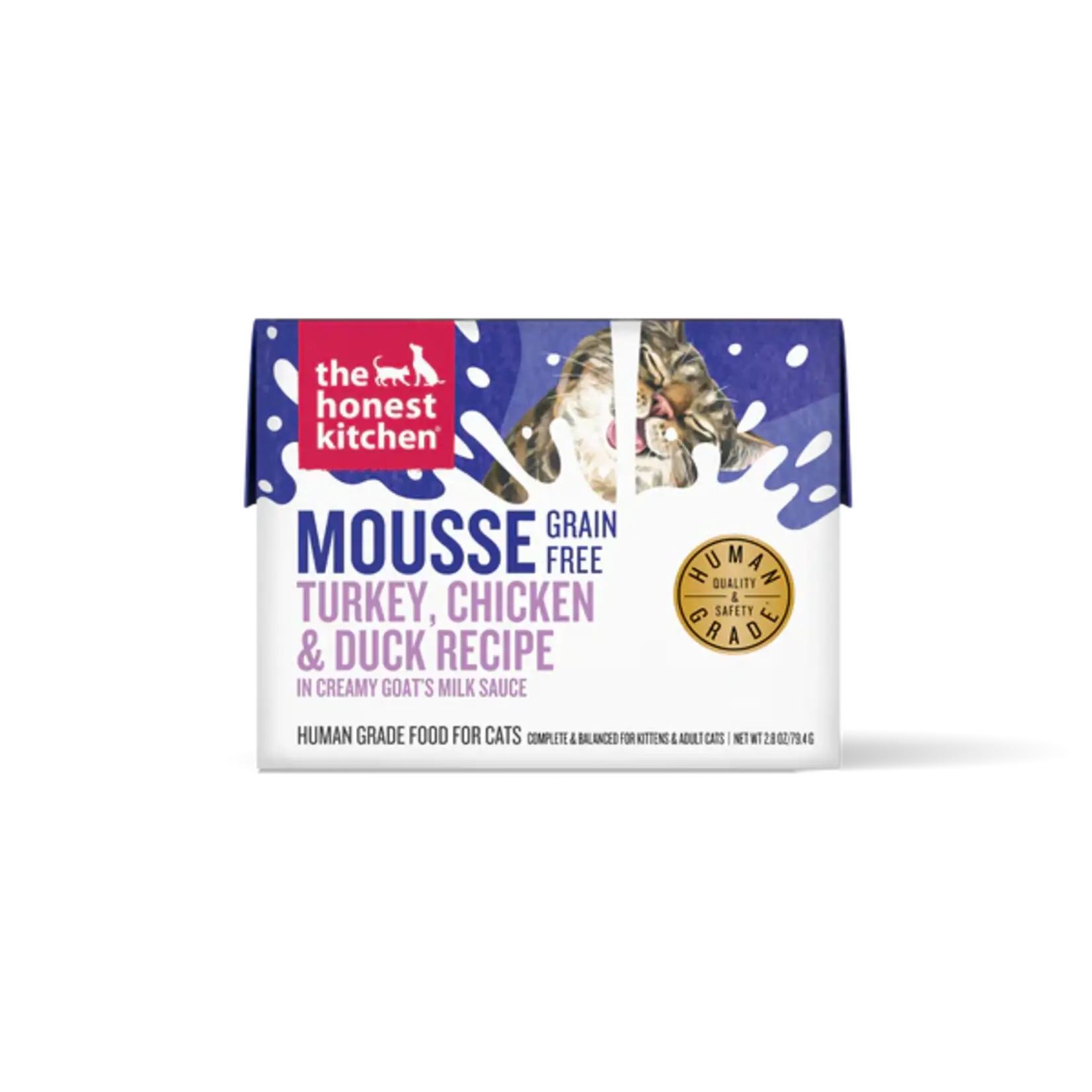 Honest Kitchen THK Turkey Chicken Duck Mousse w/ Goat Milk Cat 2.8oz