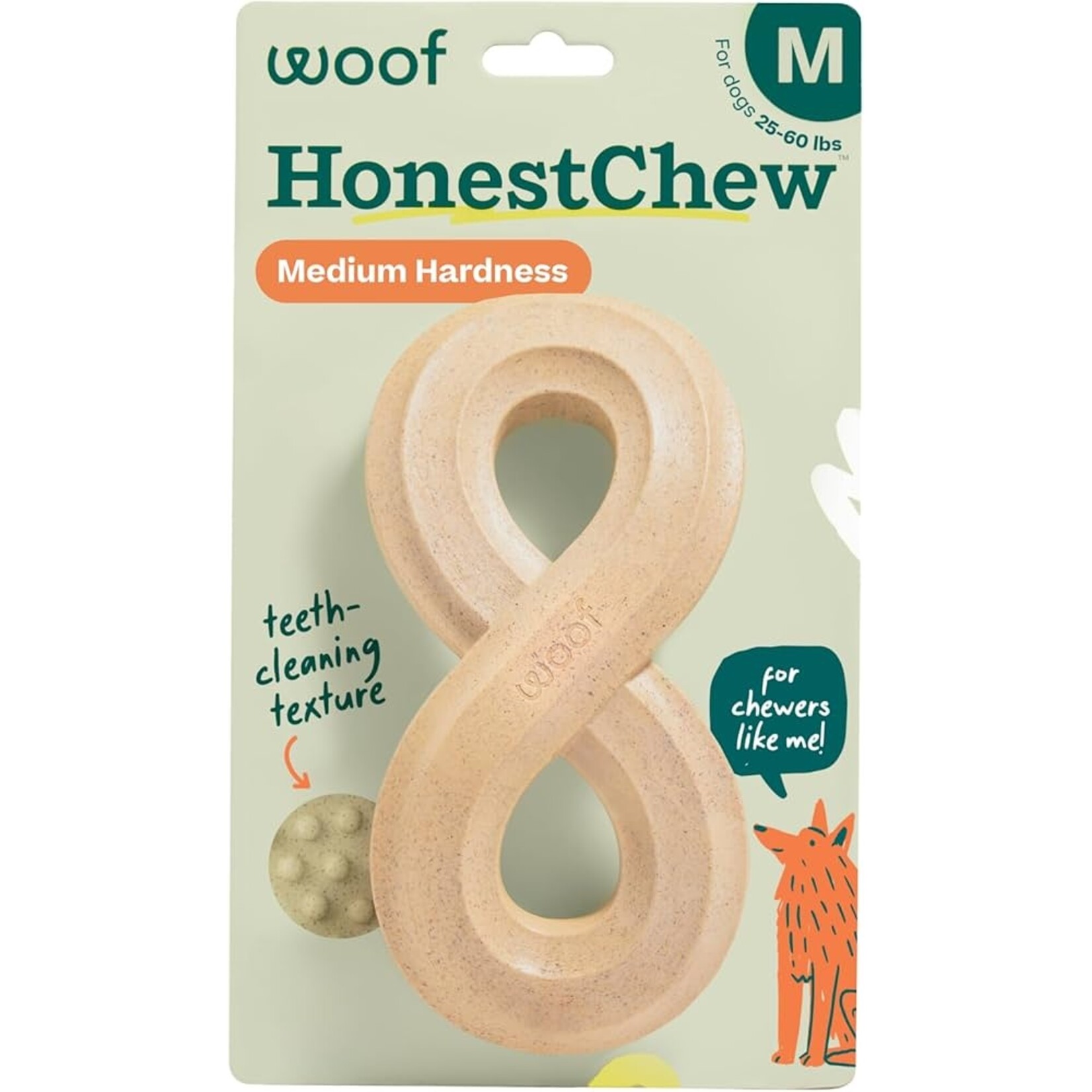 Woof Pet Woof HonestChew Infinity Bone All-Natural Food Grade Dog Chew Toy, Medium