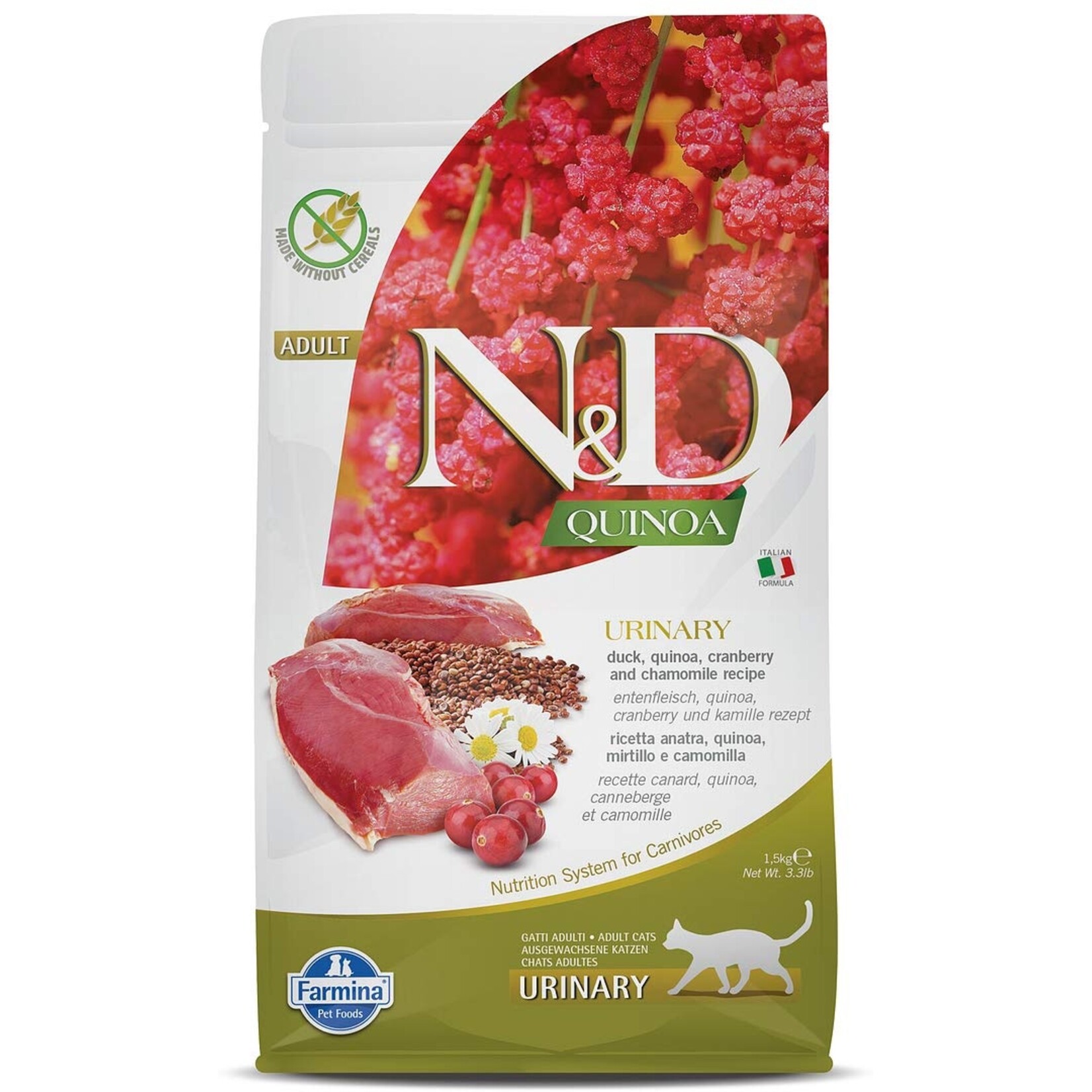 Farmina Farmina N&D Quinoa Urinary Duck & Cranberry Dry Cat Food 3.3#