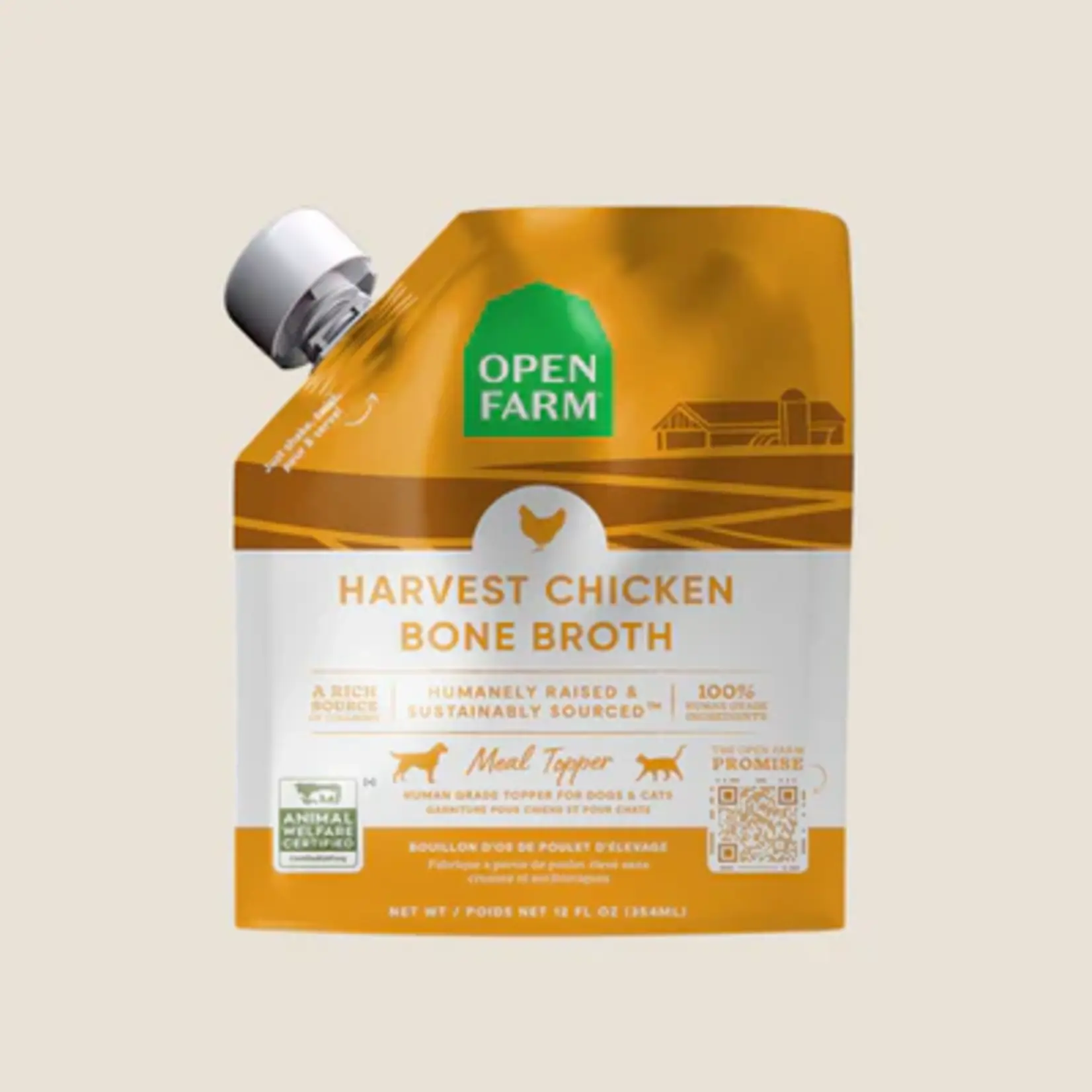 Open Farm OPEN FARM BONE BROTH CHICKEN 12 OZ