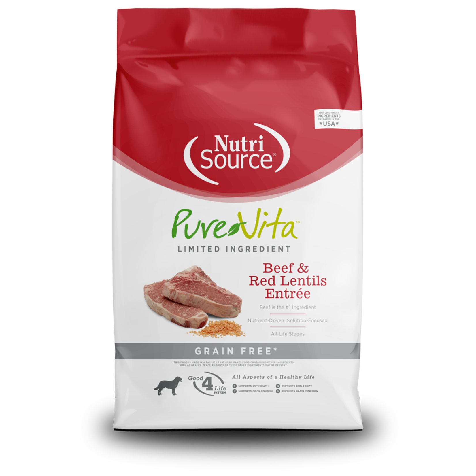 Pure Vita Pure Vita Limited Ingredient Beef & Lentils Grain Free Dry Dog Food 12#