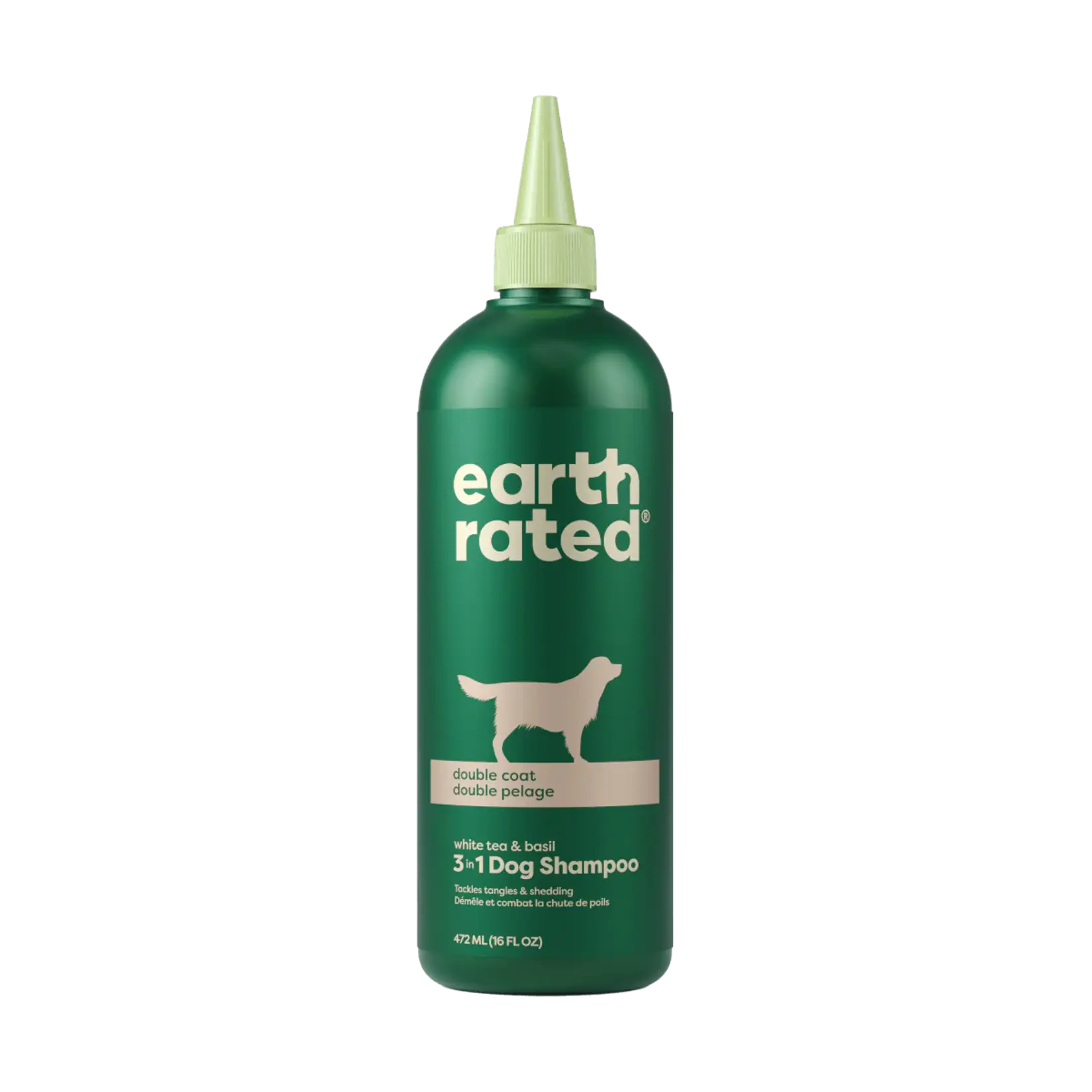 Earth Rated Earth Rated 3-in-1 Deshedding Dog Shampoo & Conditioner, White Tea & Basil Scent, 16 oz
