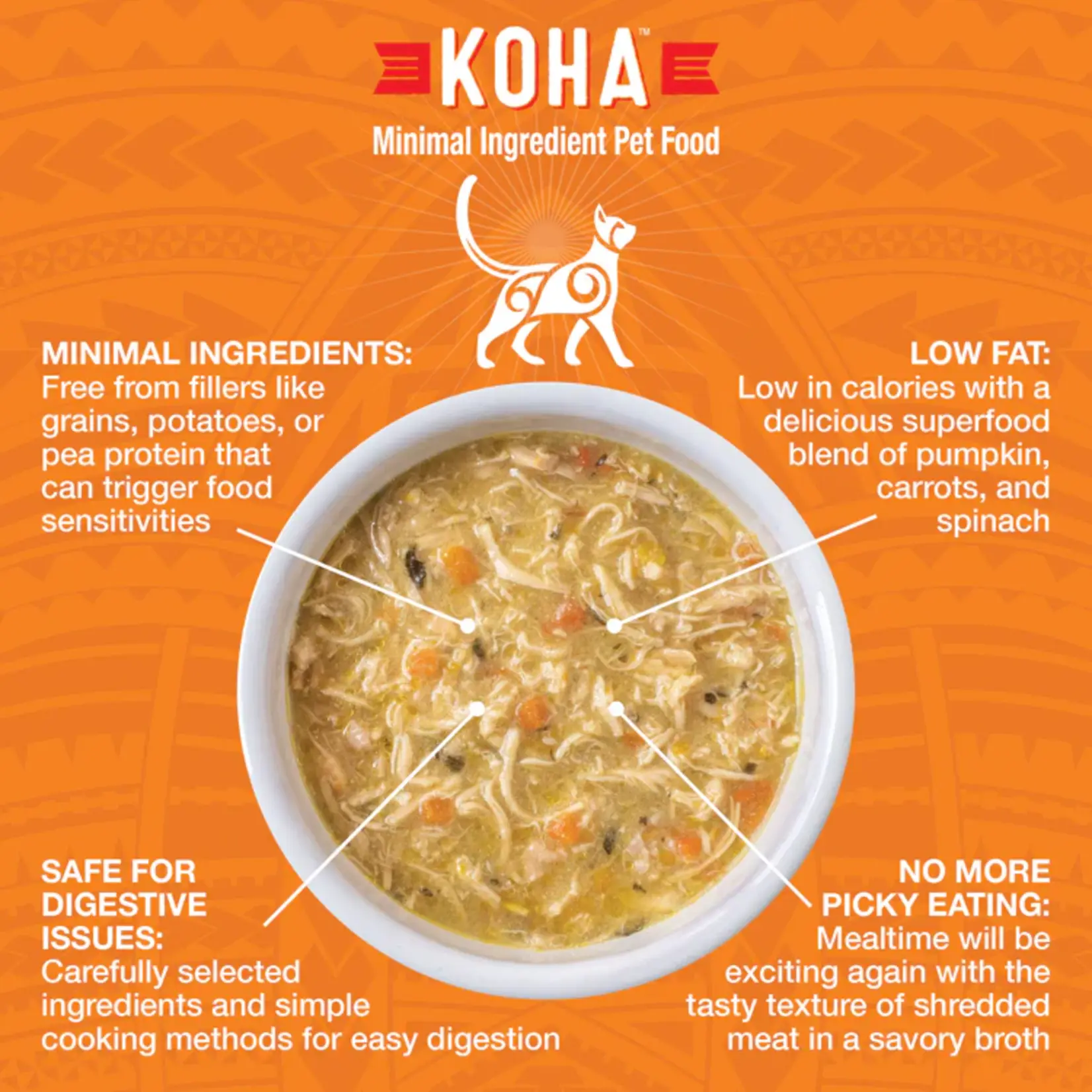 Koha KOHA CAT PURE SHREDS CHICKEN BREAST 5.5 OZ