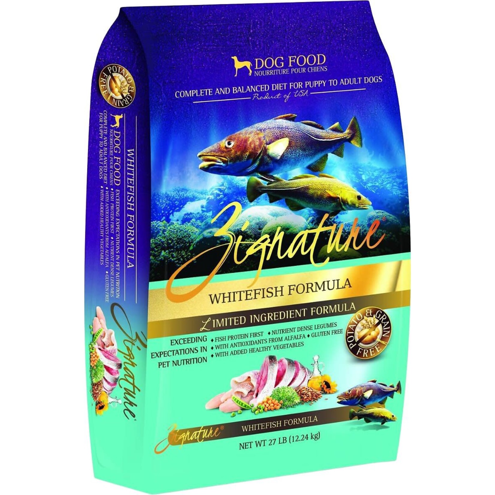 Zignature ZIGNATURE GF Whitefish Dog  25#