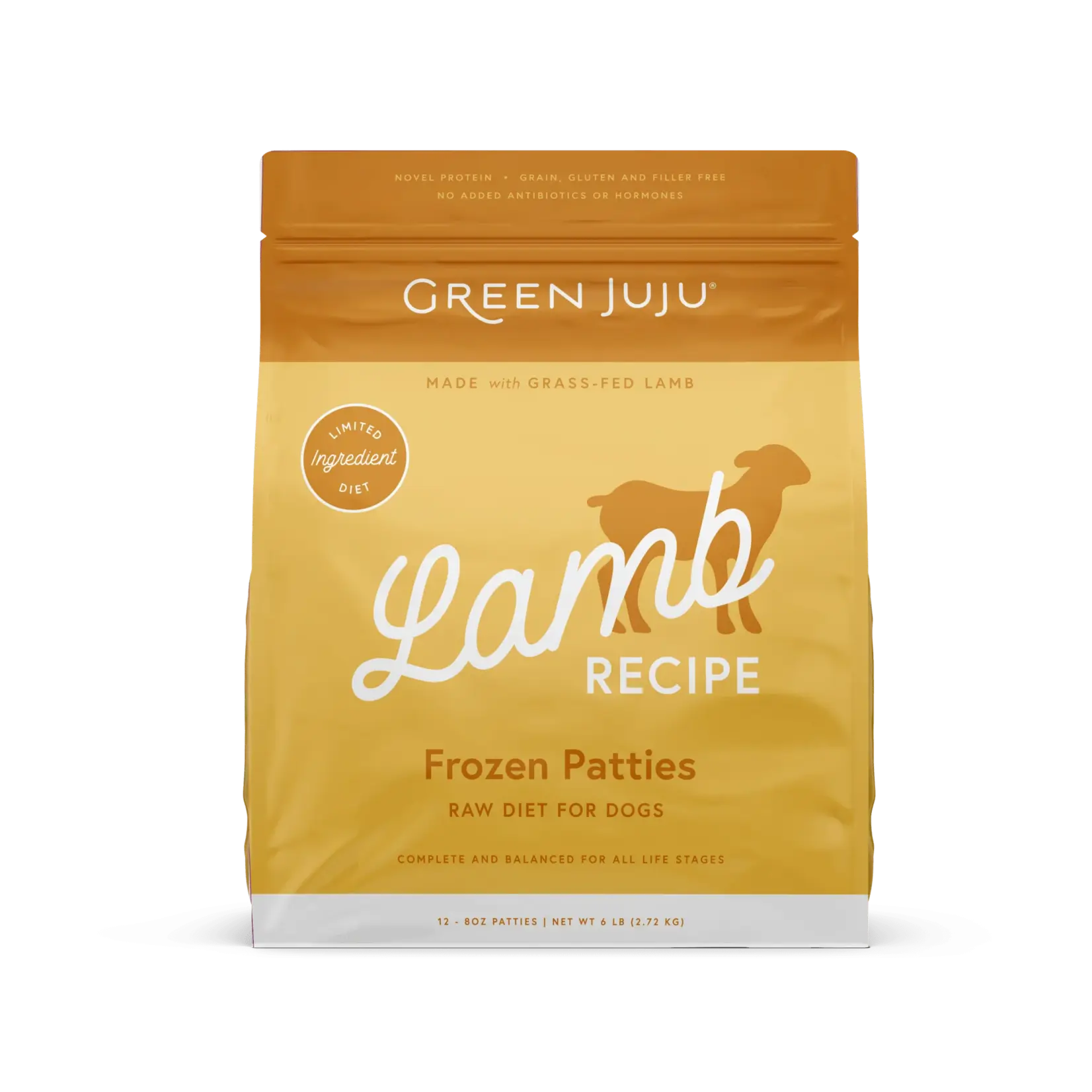 Green Juju Green Juju Frozen Raw Grass-Fed Lamb Patties 6#