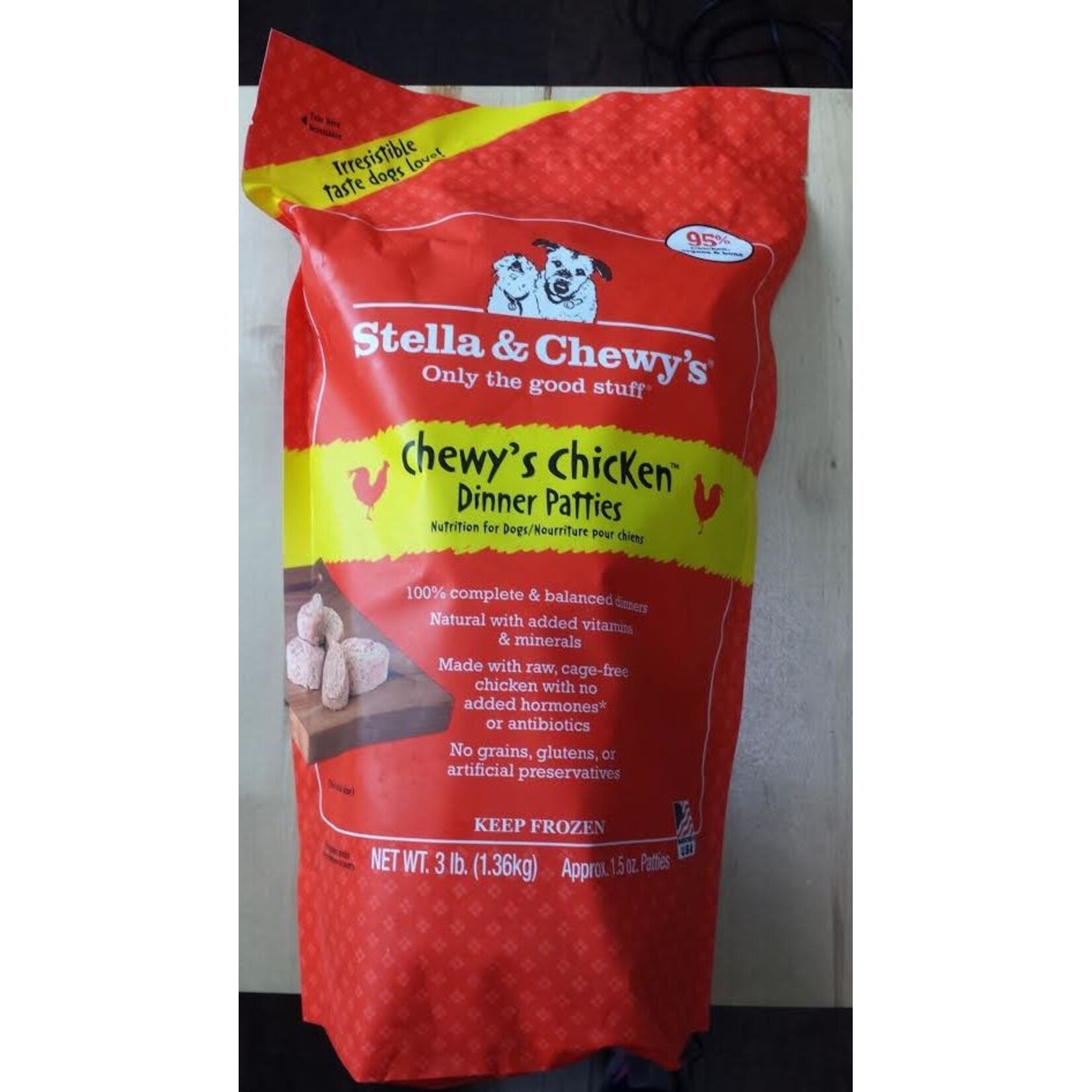 Stella & Chewys Stella & Chewy's Frozen Raw Chewy's Chicken Dinner Patties, 6#