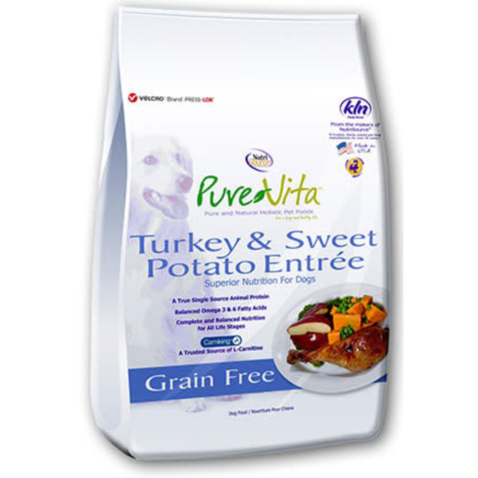 Pure Vita PURE VITA GF Turkey & Sweet Potato Dog 12#
