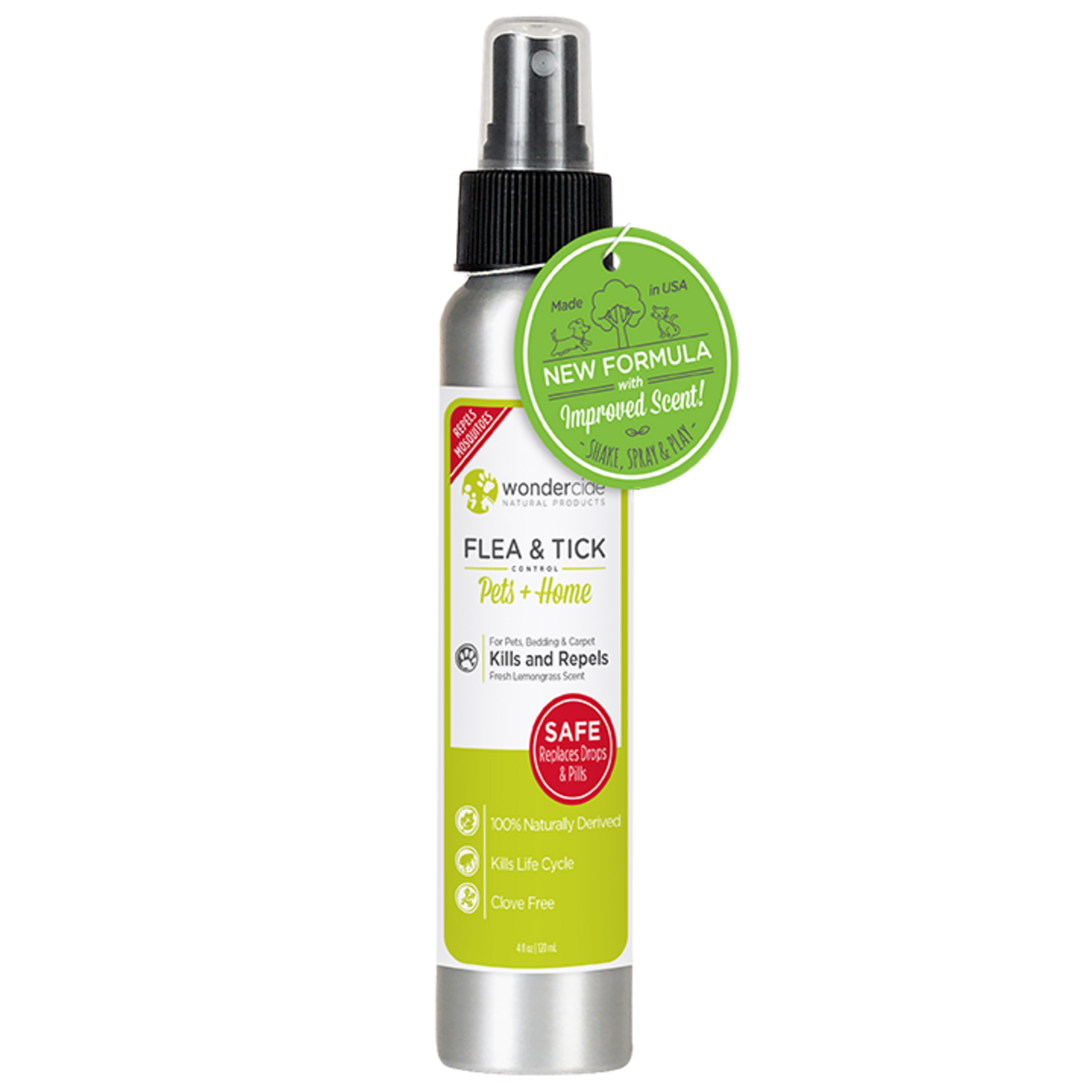 Wondercide Wondercide Flea & Tick Lemongrass Spray 4 oz