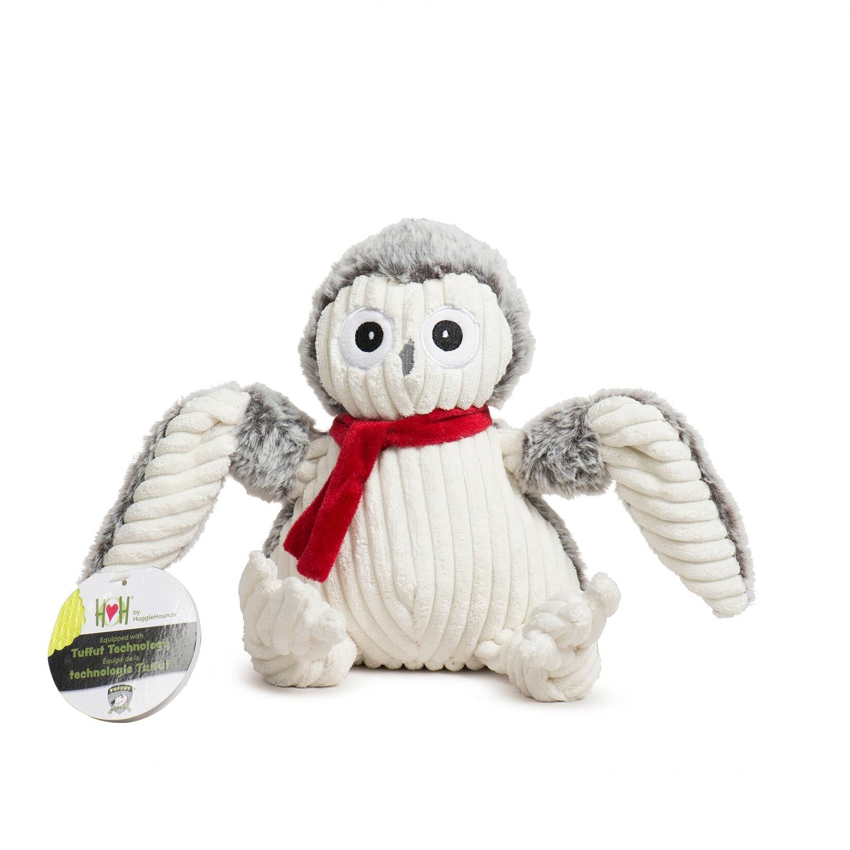 Hugglehounds HH Ollie Owl Holiday Dog Toy LG