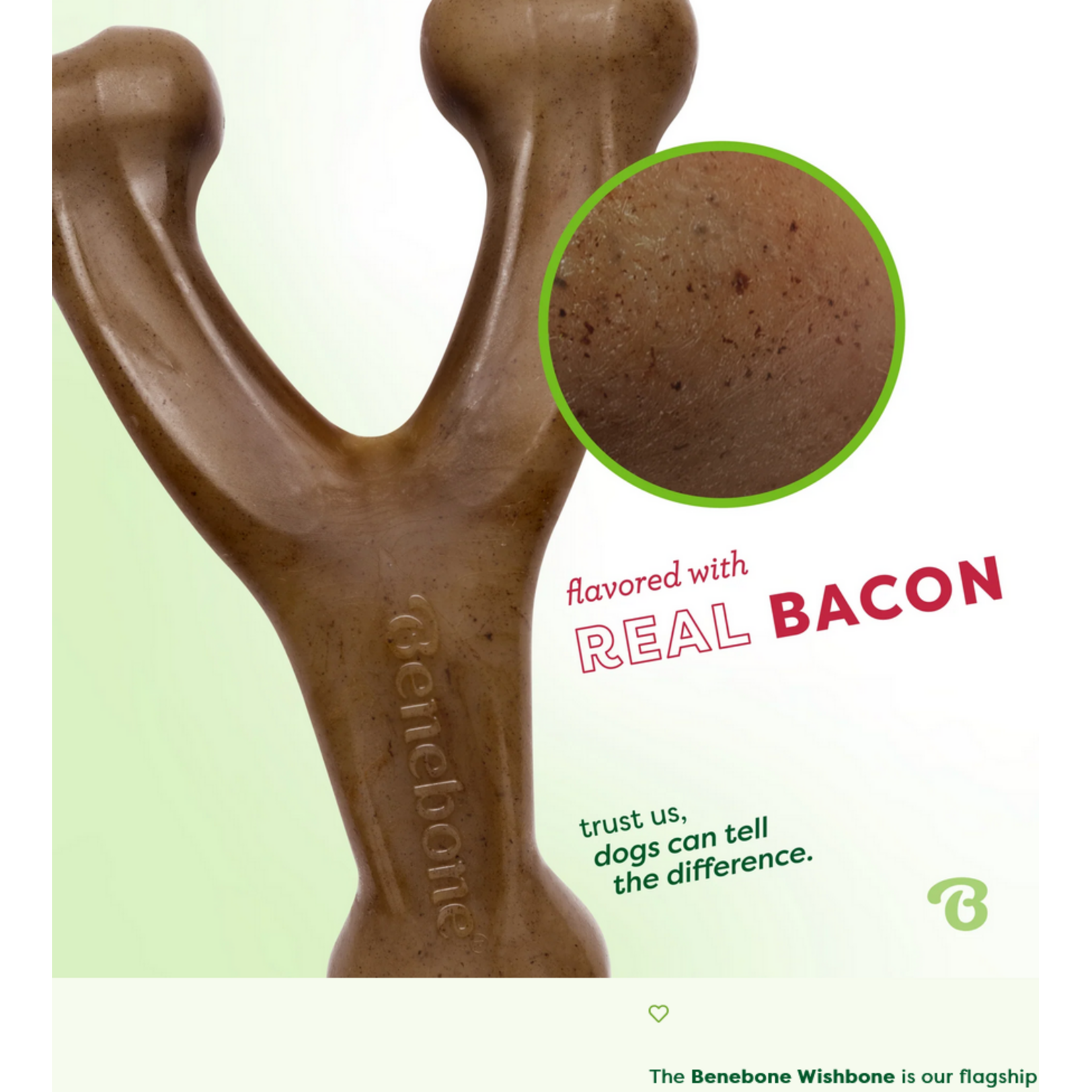 Benebone BENEBONE Wishbone Bacon Dog Toy MD