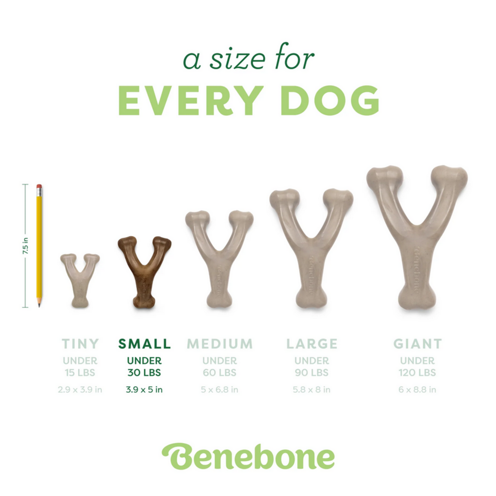 Benebone BENEBONE Wishbone PB Dog Toy SM
