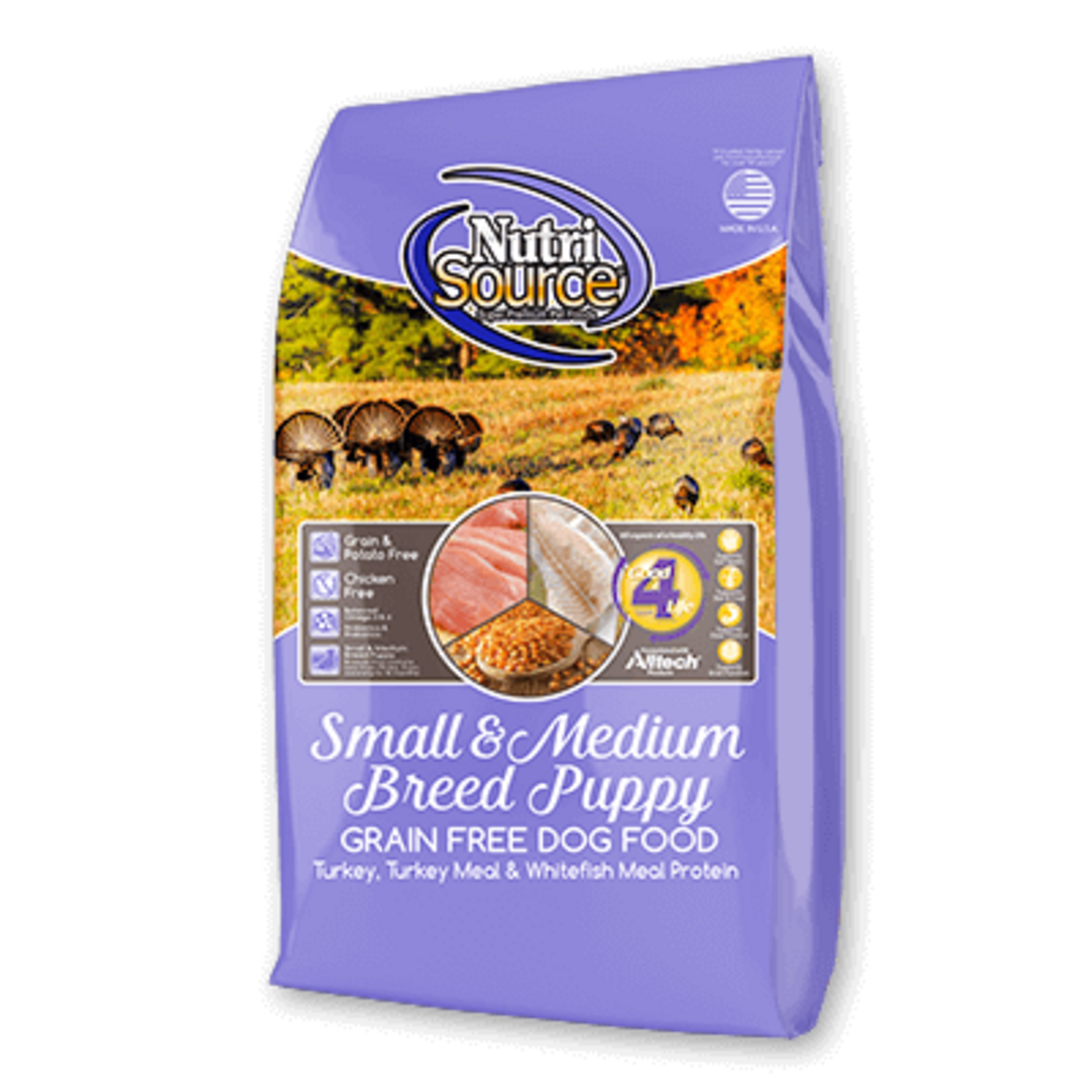 Nutrisource NUTRISOURCE GF Sm & Med Breed Puppy Dog  4#