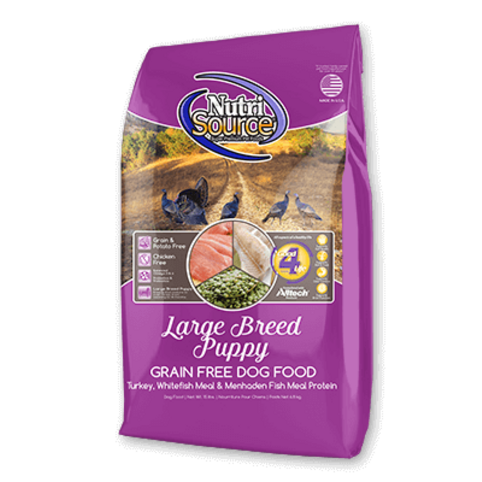 Nutrisource NUTRISOURCE GF Large Breed Puppy Dog  4#