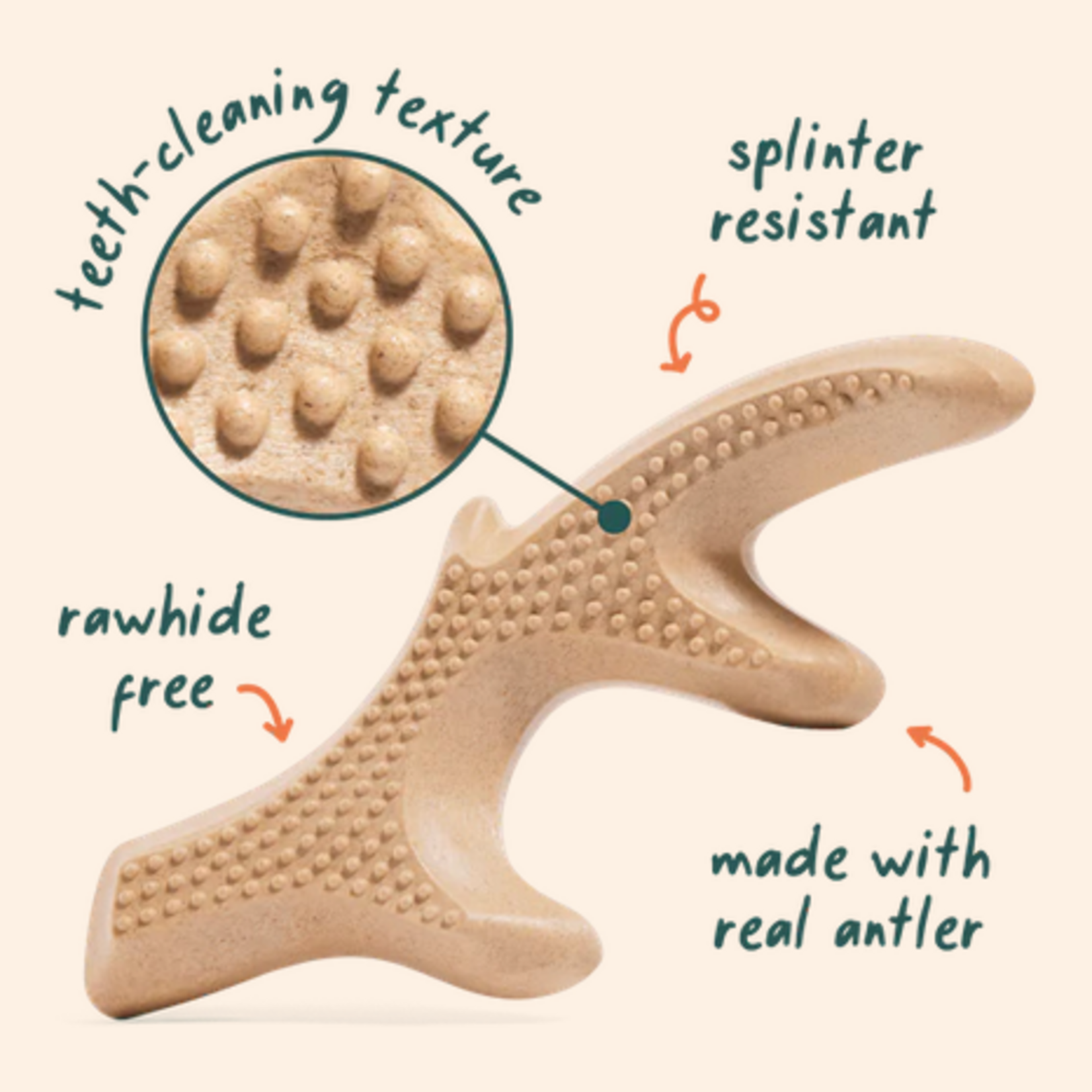 Woof Pet Woof HonestChew Infinity Bone All-Natural Food Grade Dog Chew Toy, Small