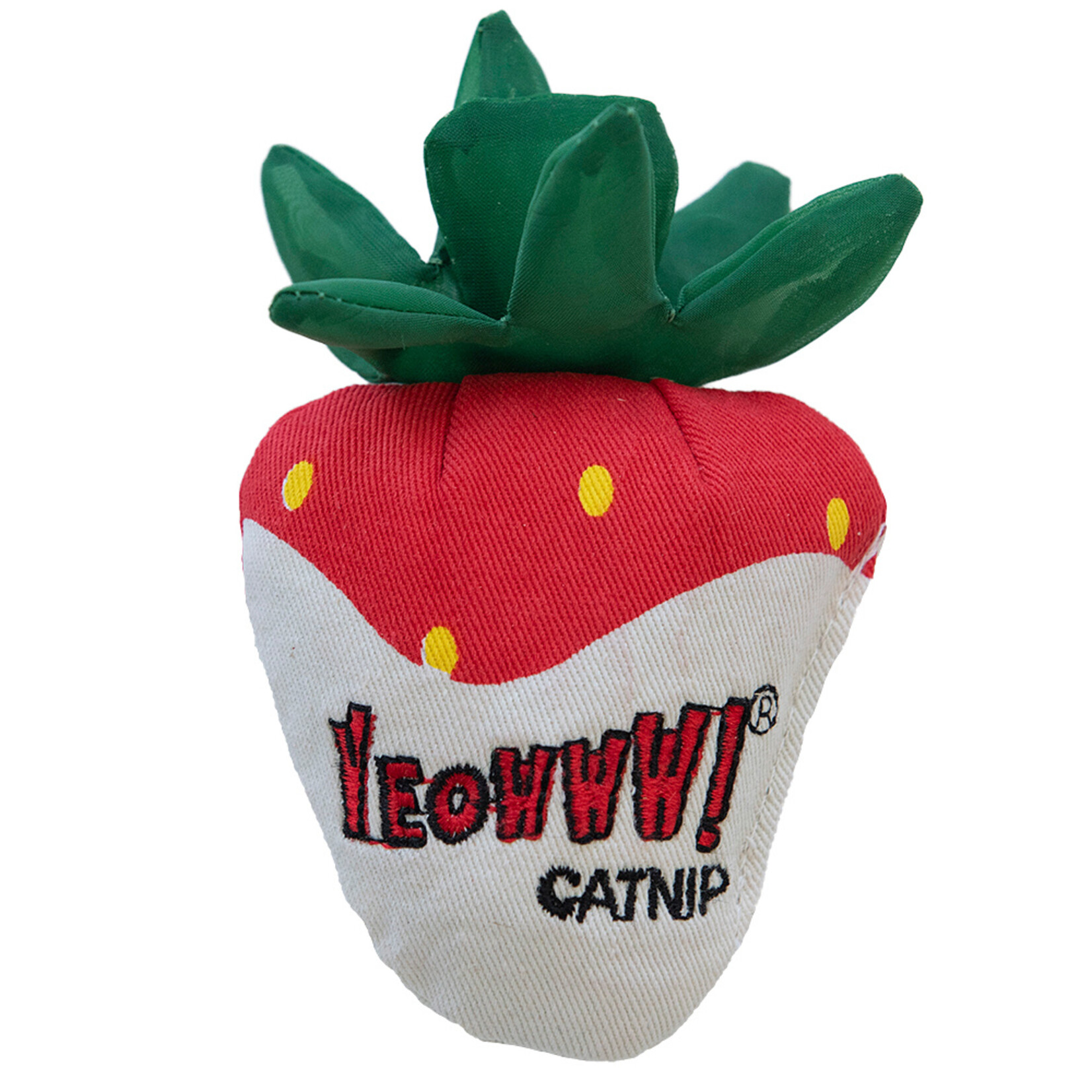 Yeowww YEOWWW Catnip Strawberry Cat Toy White Chocolate Dipped