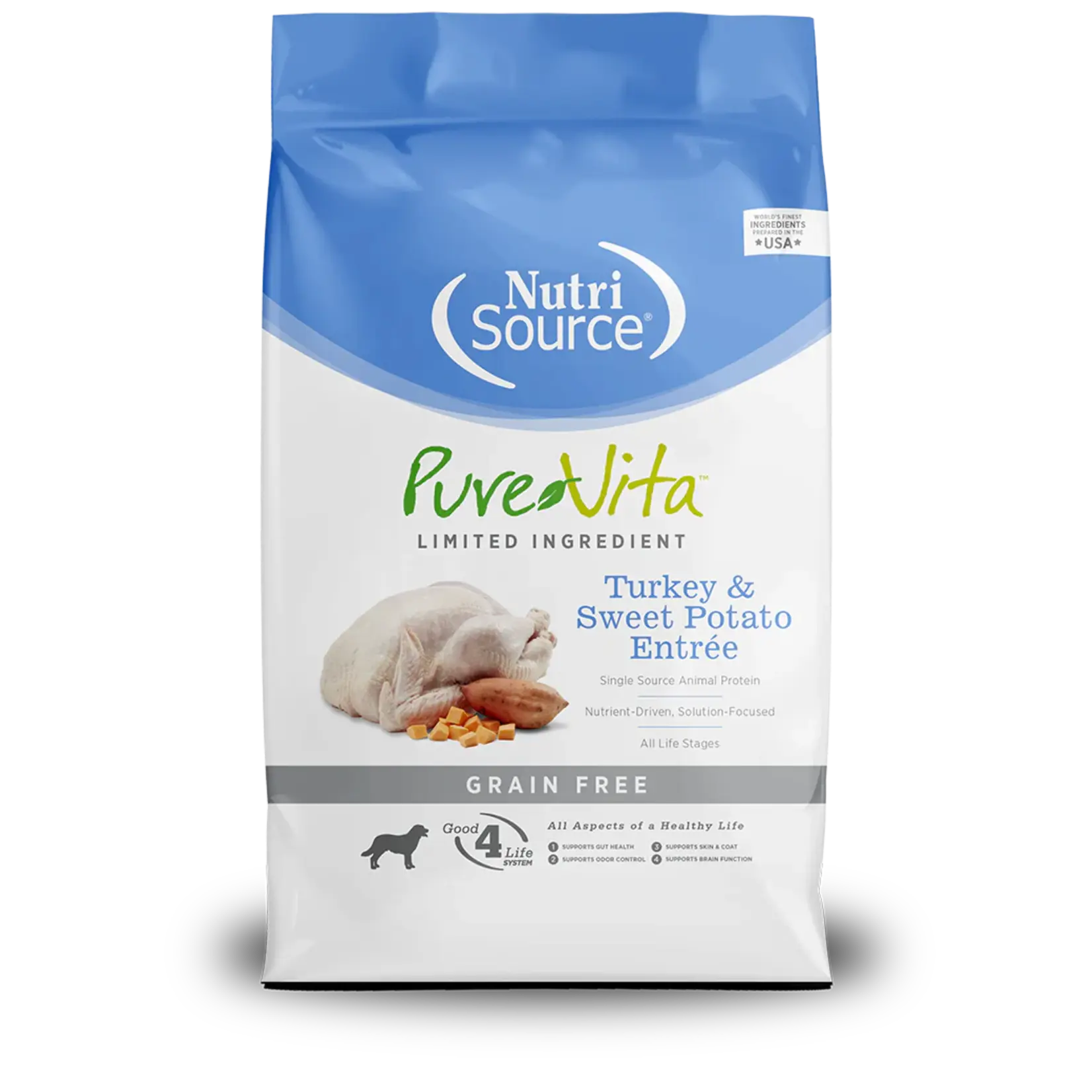 Pure Vita Pure Vita Limited Ingredient Turkey & Sweet Potato Grain Free Dry Dog Food 25#