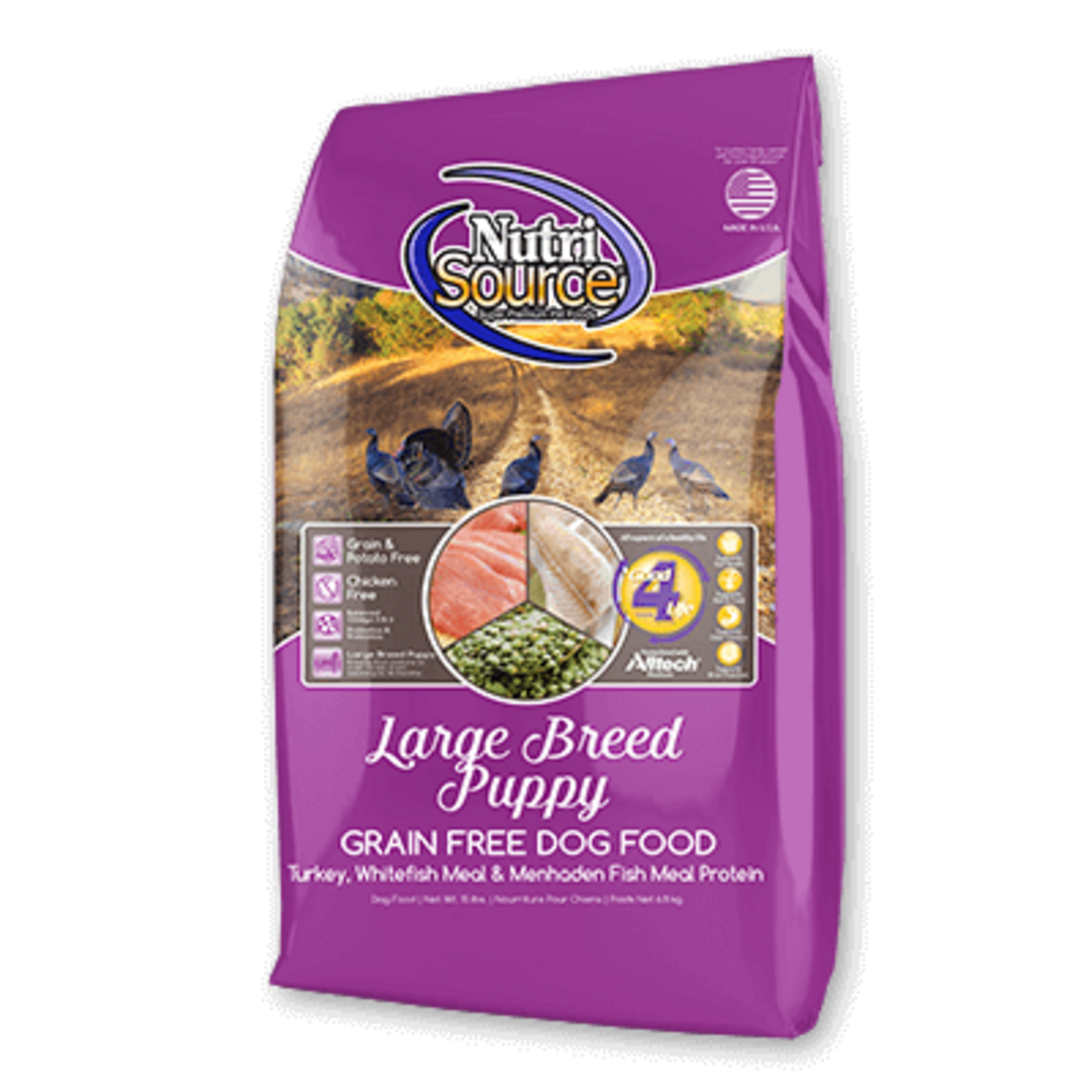 Nutrisource NUTRISOURCE GF Large Breed Puppy Dog  26#