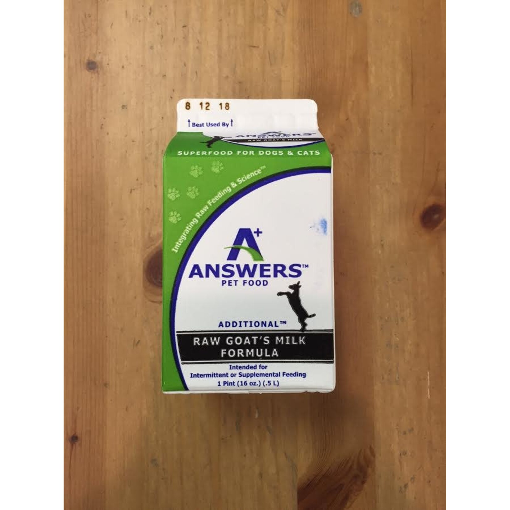 Answers ANSWERS GOAT Milk Pint
