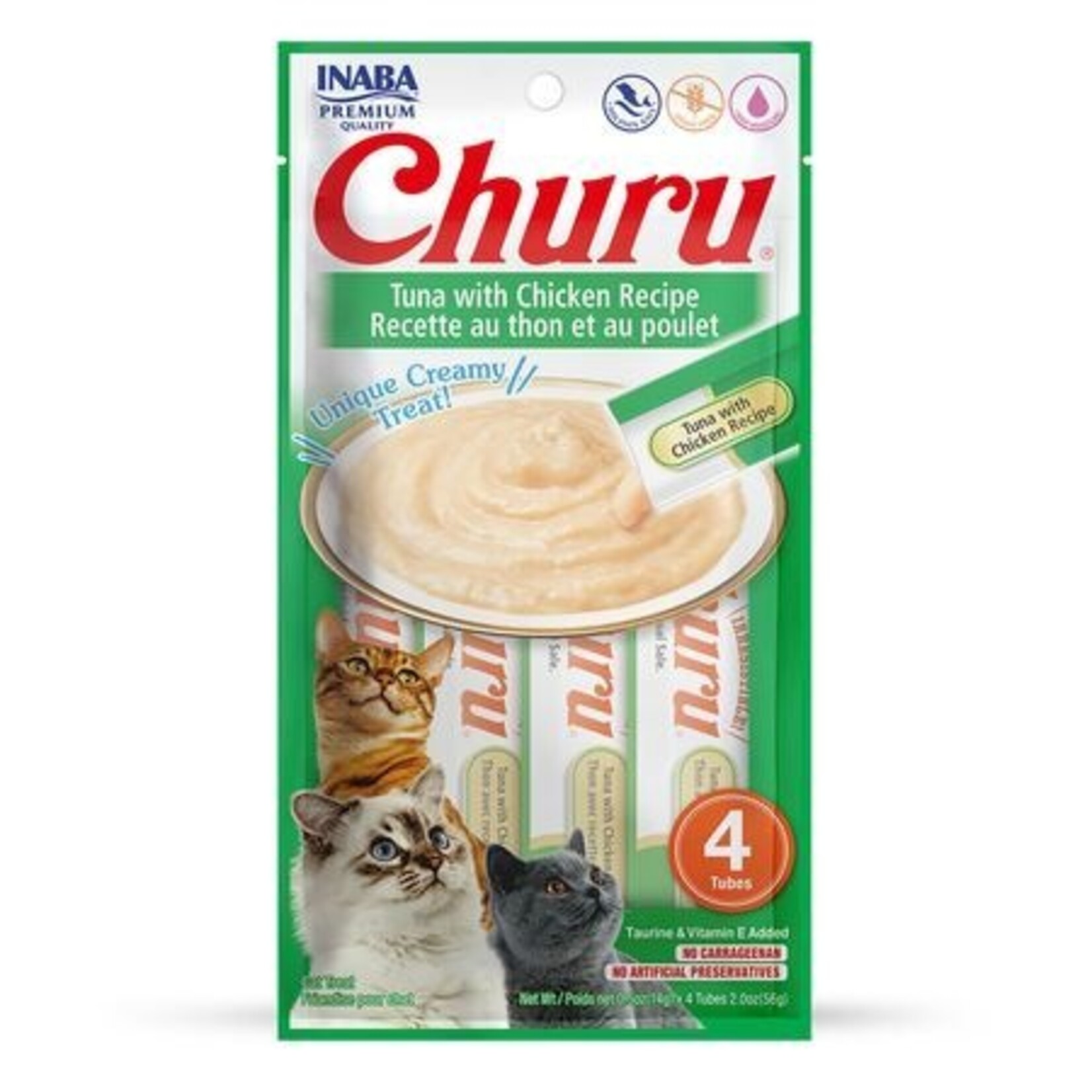 Inaba Ciao Churu Tuna with Chicken Puree Cat Treats 2oz