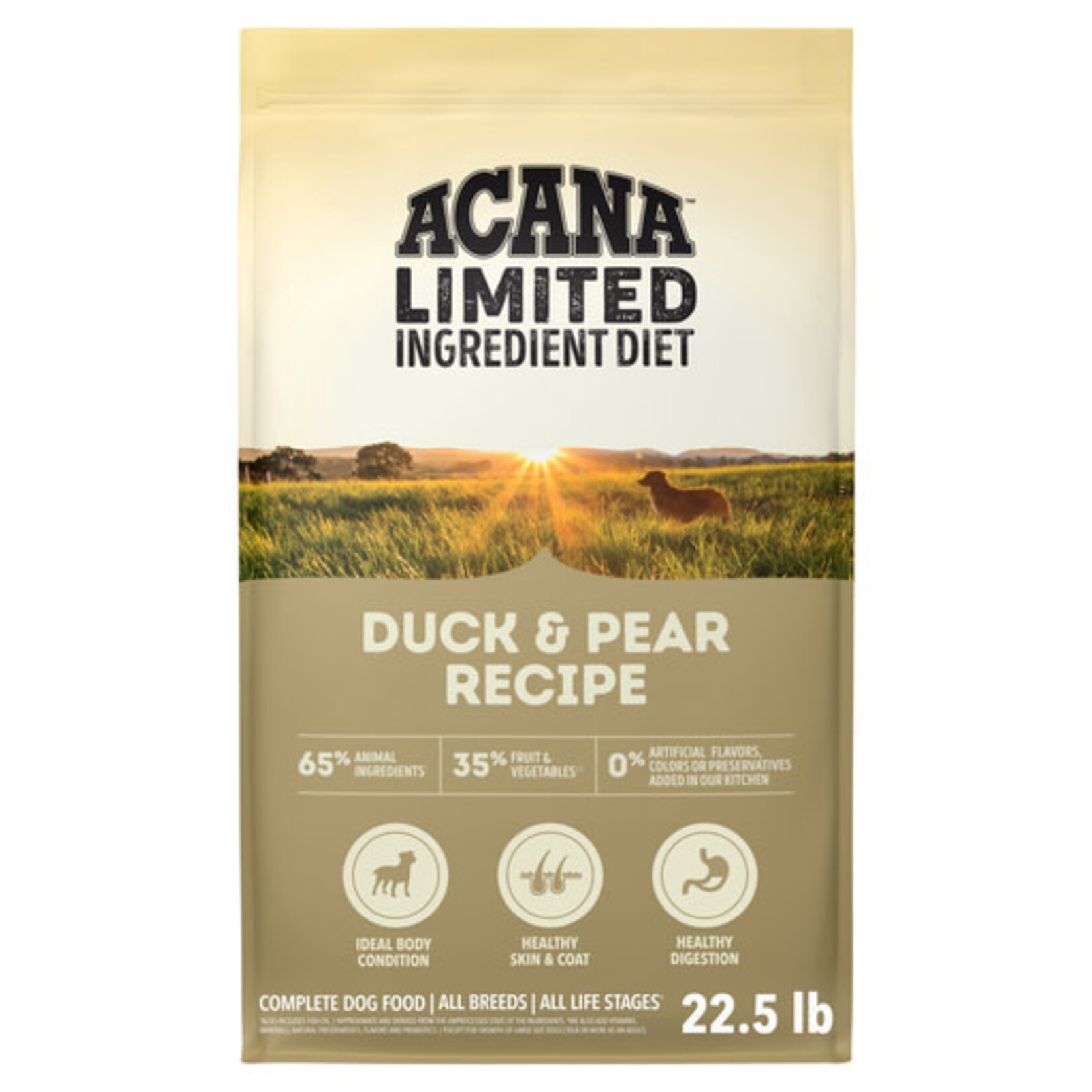 Acana ACANA Singles Limited Ingredient Duck & Pear Grain-Free High-Protein Dry Dog Food, 22.5#