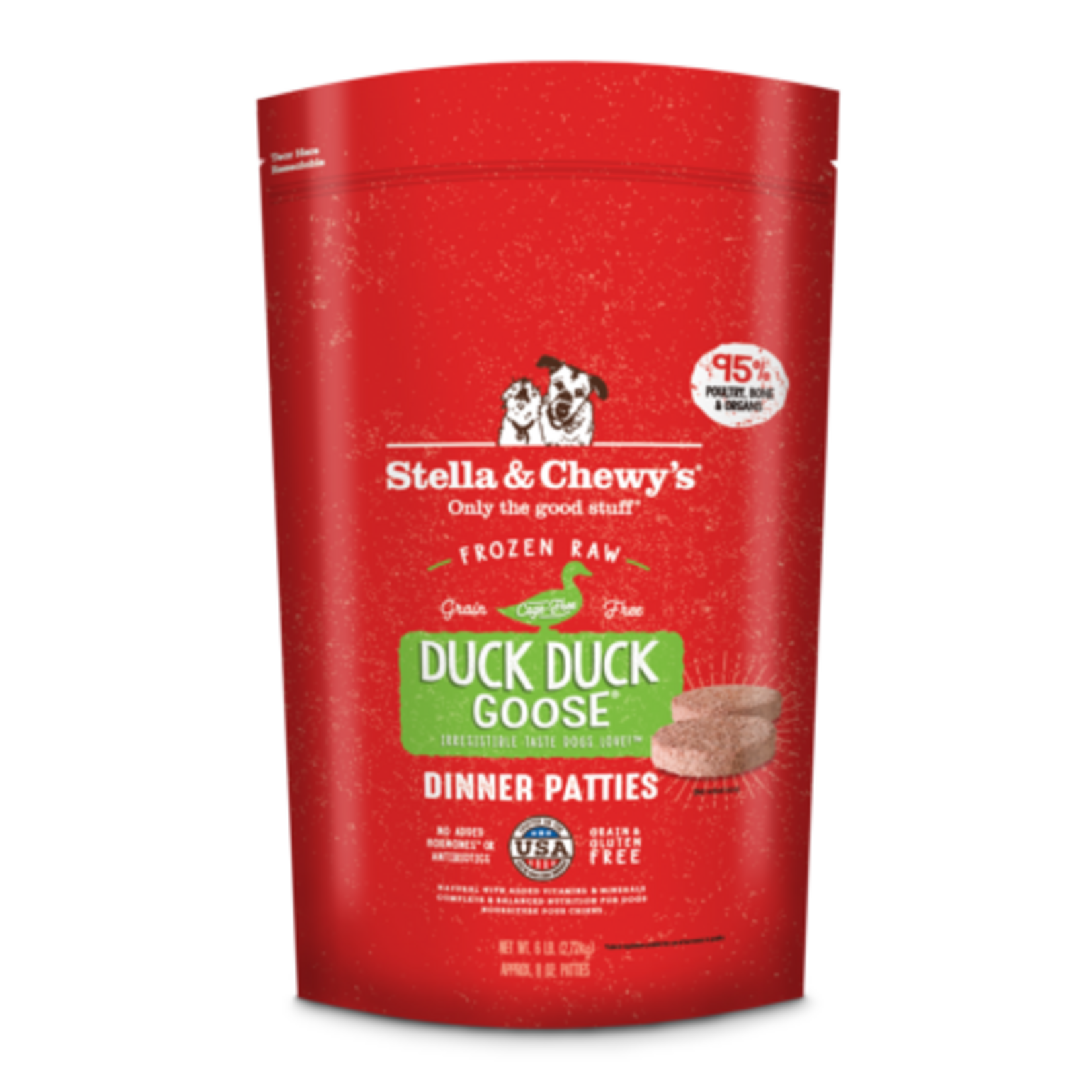Stella & Chewys Stella & Chewy's Frozen Raw Duck Duck Goose Dinner Patties, 6#