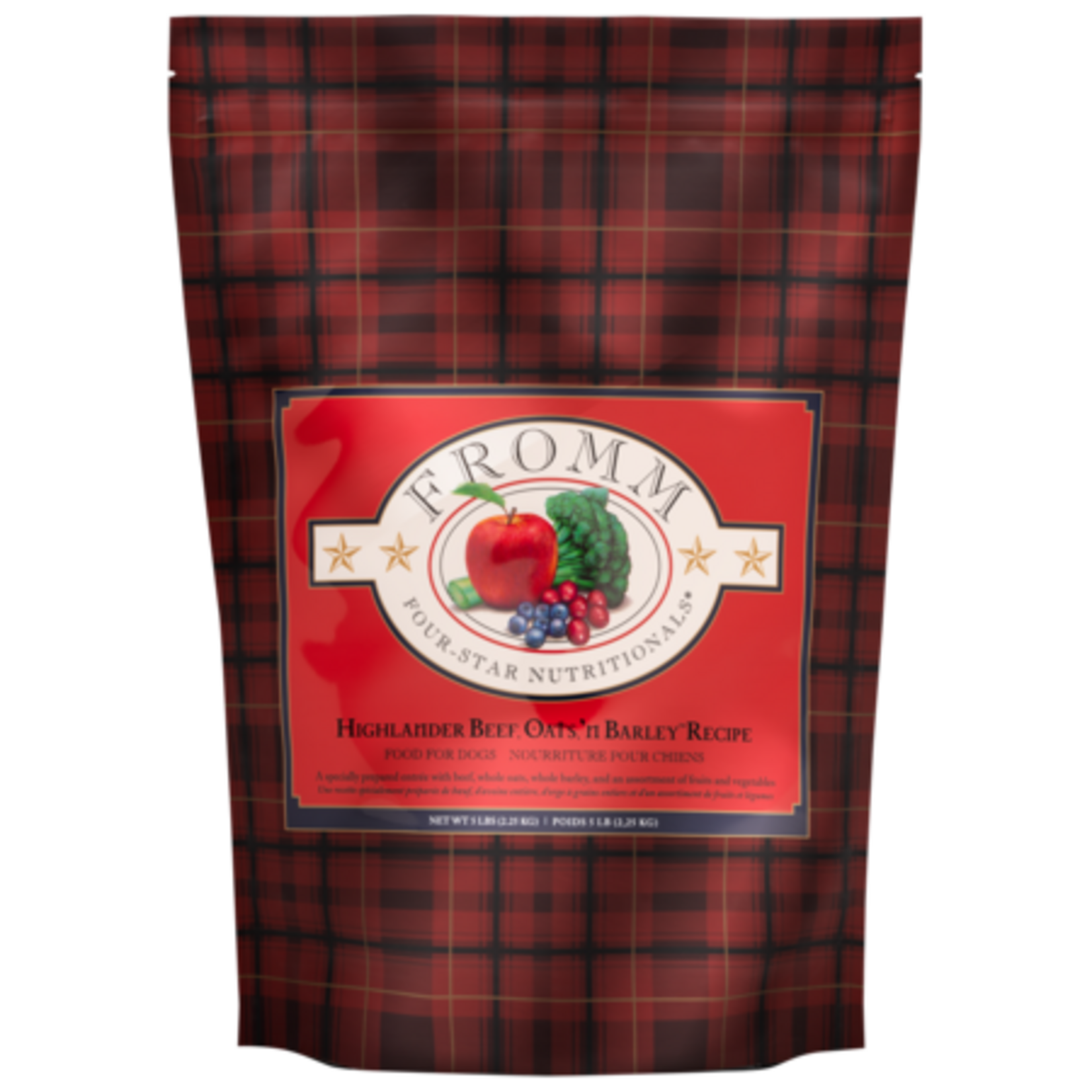 Fromm Family Fromm Four-Star Nutritionals Highlander Beef, Oats, & Barley Recipe Dog Food 4#