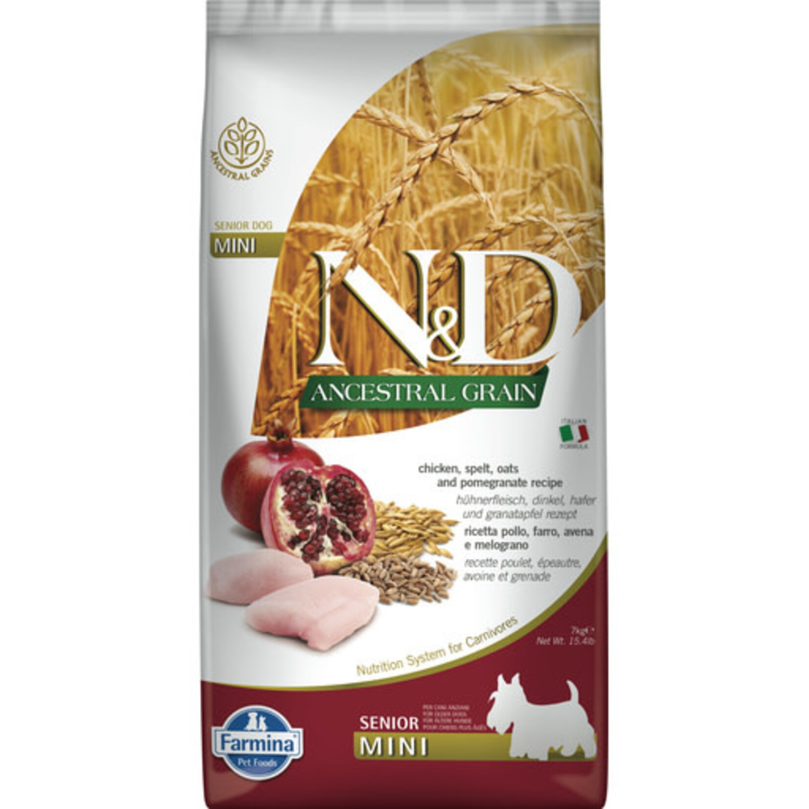 Farmina FARMINA Ancestral Grain Chicken Mini Senior Dog Food  5.5#