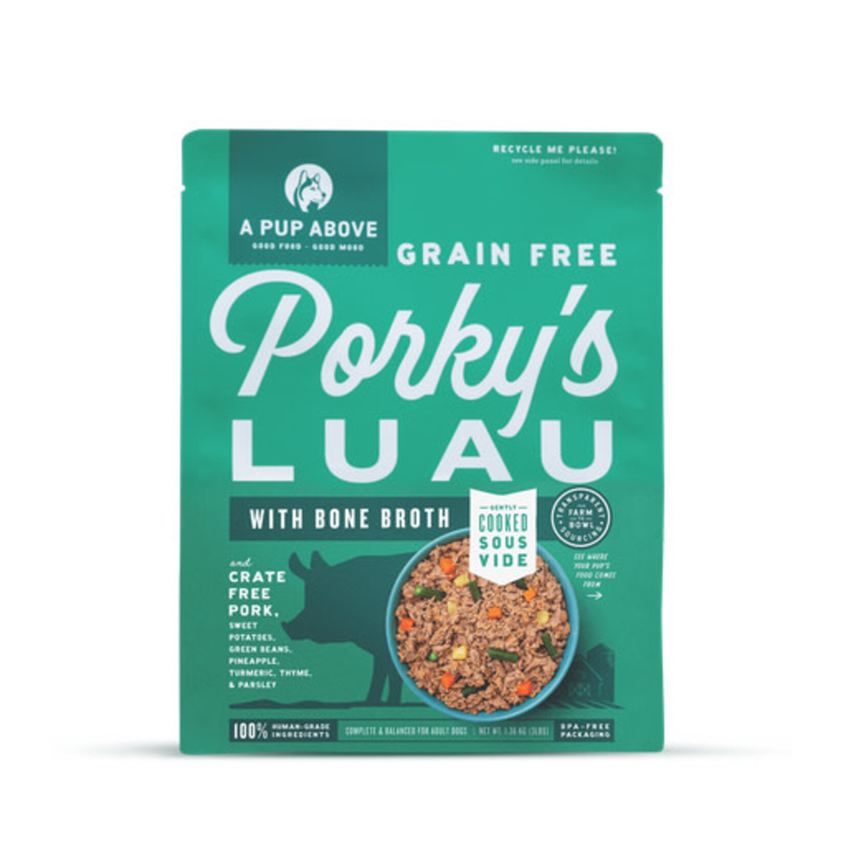 A Pup Above A Pup Above Vet-Formulated Gently Cooked Porky's Luau 3#