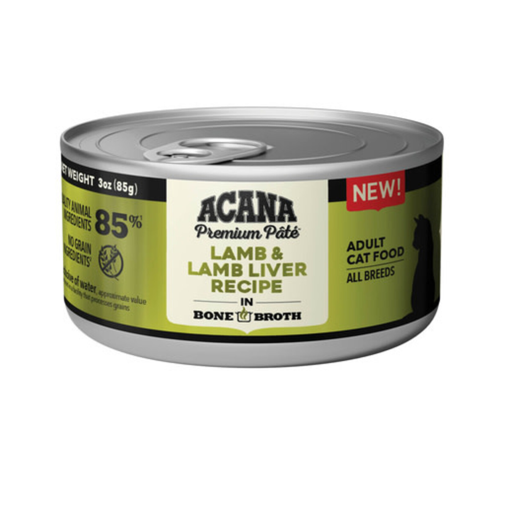 Acana ACANA Premium Pate Lamb & Lamb Liver Recipe in Bone Broth Wet Cat Food 3oz