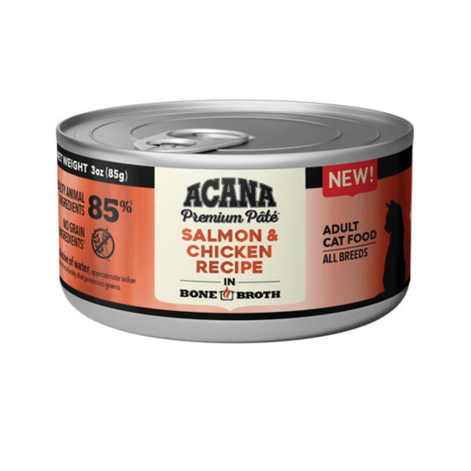 Acana ACANA Premium Pate Salmon & Chicken Recipe in Bone Broth Wet Cat Food 3oz