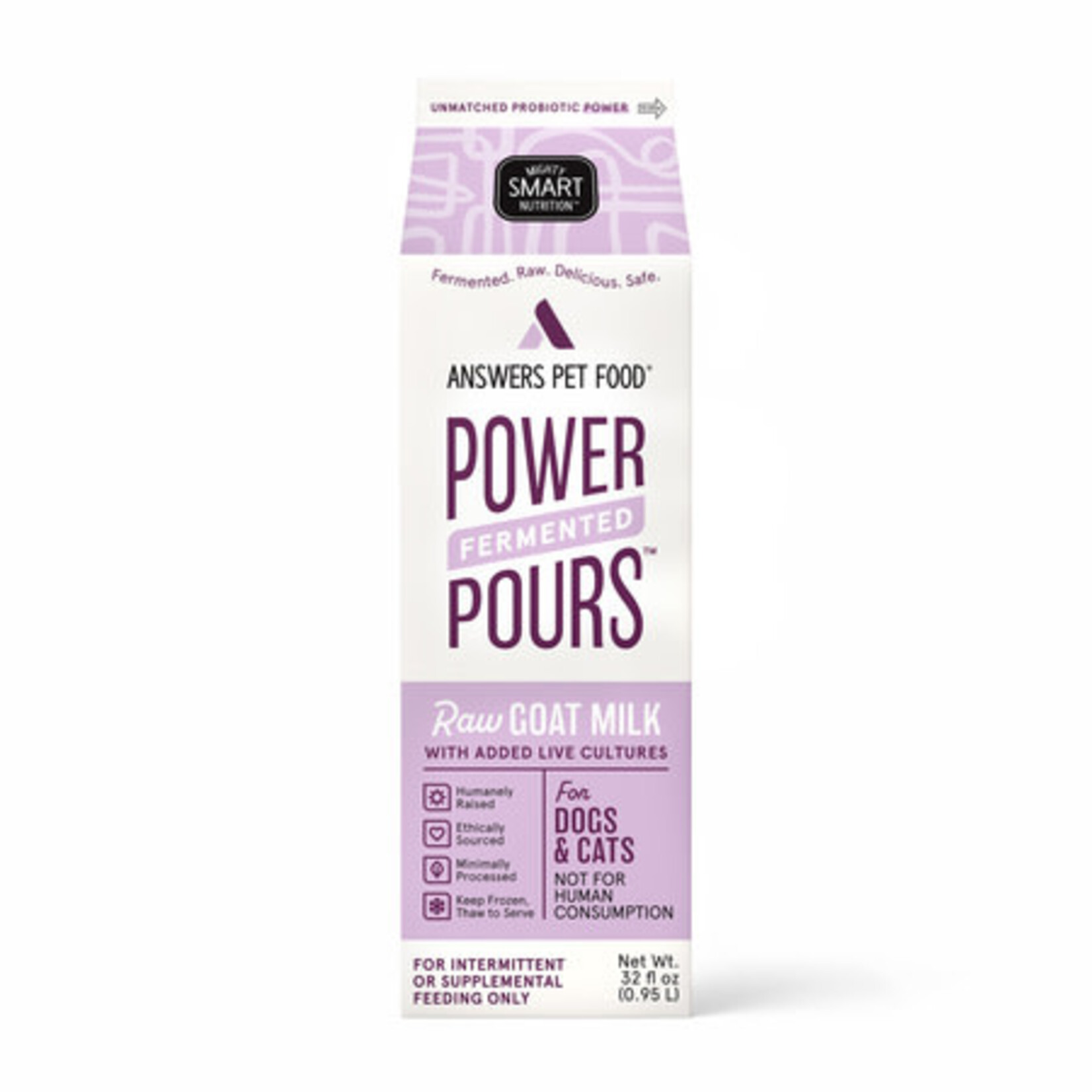 Answers Answers Power Pours Raw Goat Milk Quart