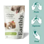 Earthly Pill Buddy Naturals Peanut Butter & Apple Soft & Chewy Dog Treats, 90 count