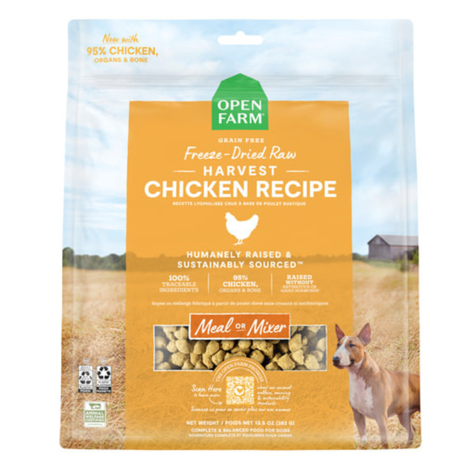 Open Farm Open Farm Dog Freeze Dried Raw Harvest Chicken Recipe 13.5 oz