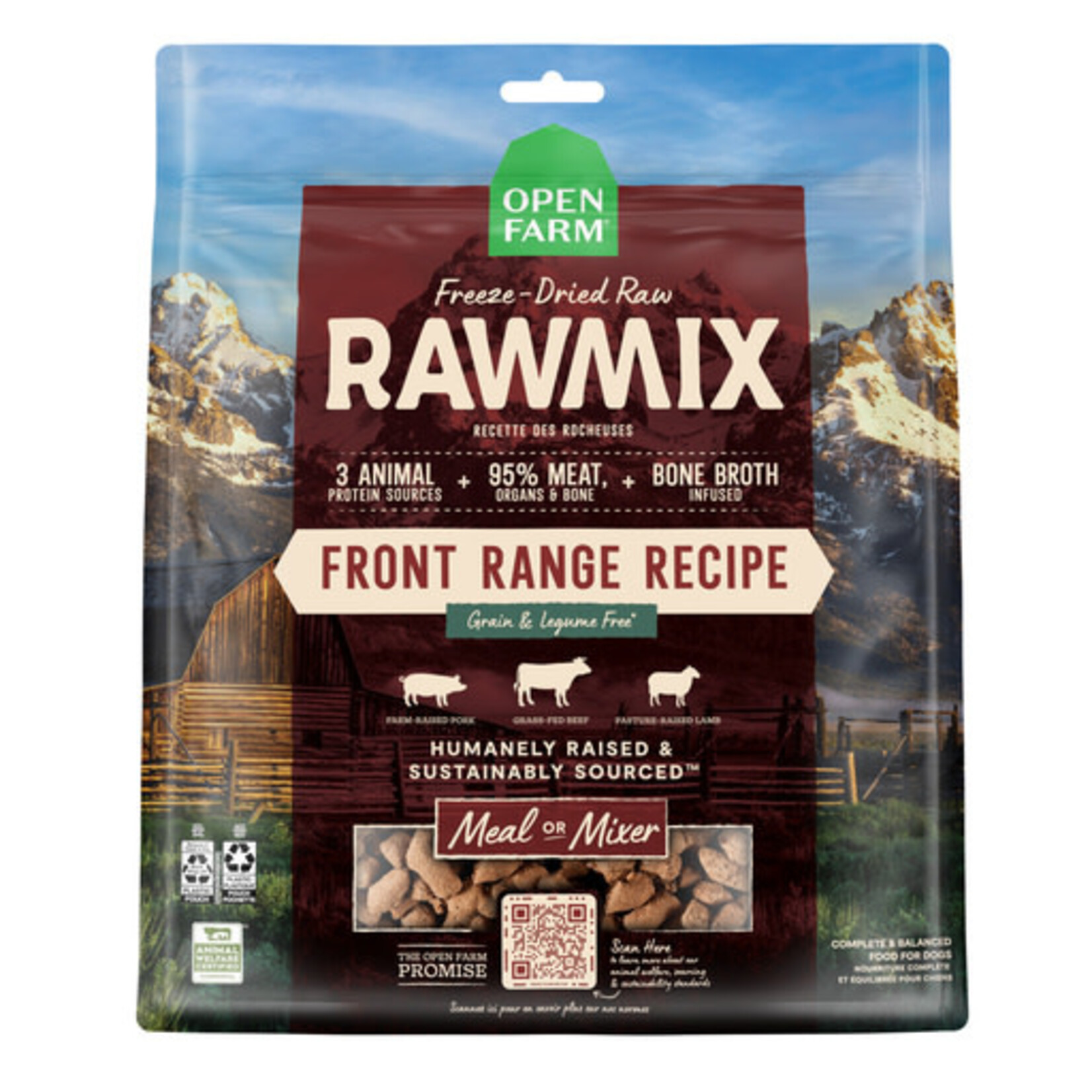 Open Farm Open Farm Dog Freeze Dried Rawmix Front Range Recipe 13.5 oz