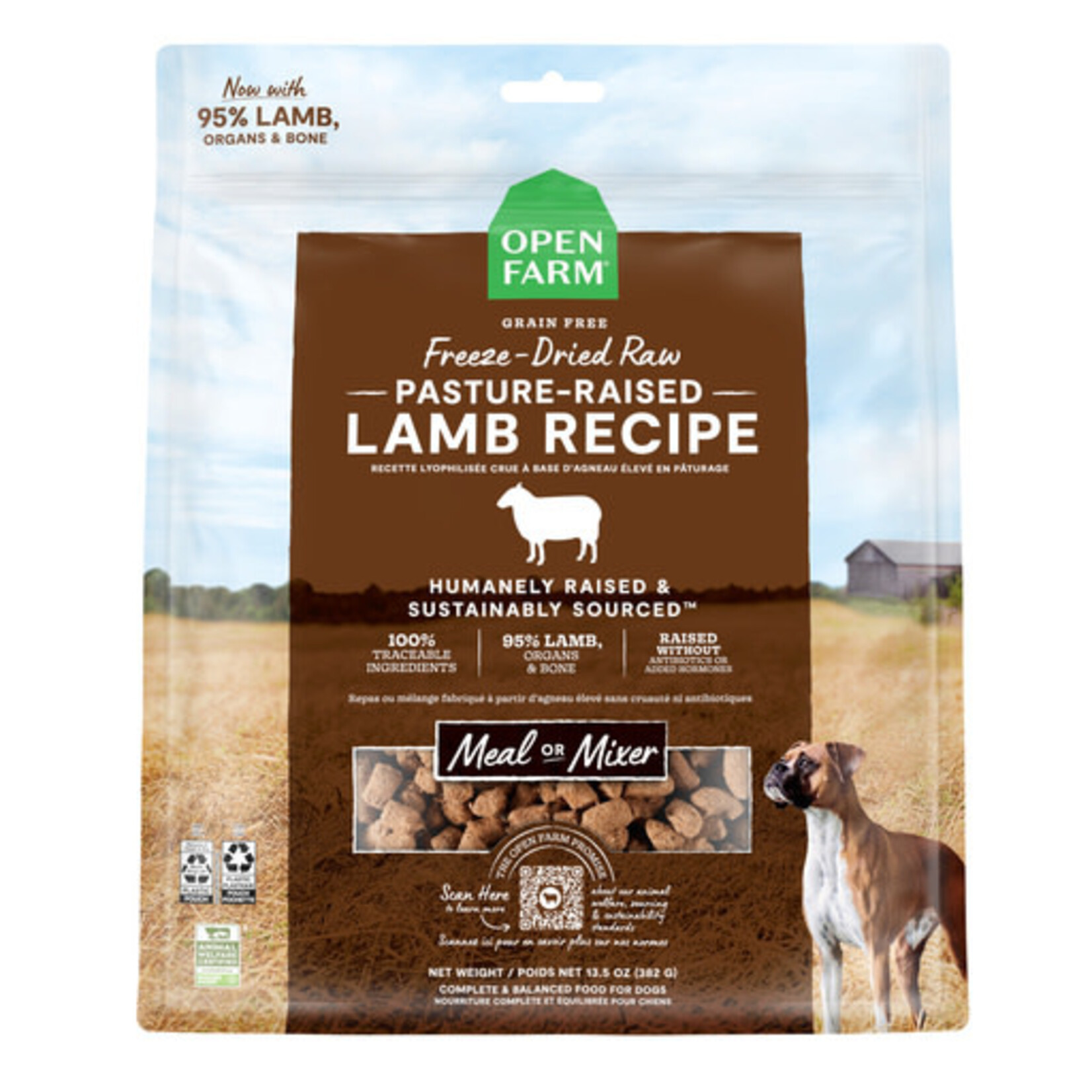 Open Farm Open Farm Dog Freeze Dried Raw Pasture-Raised Lamb Recipe 3.5 oz