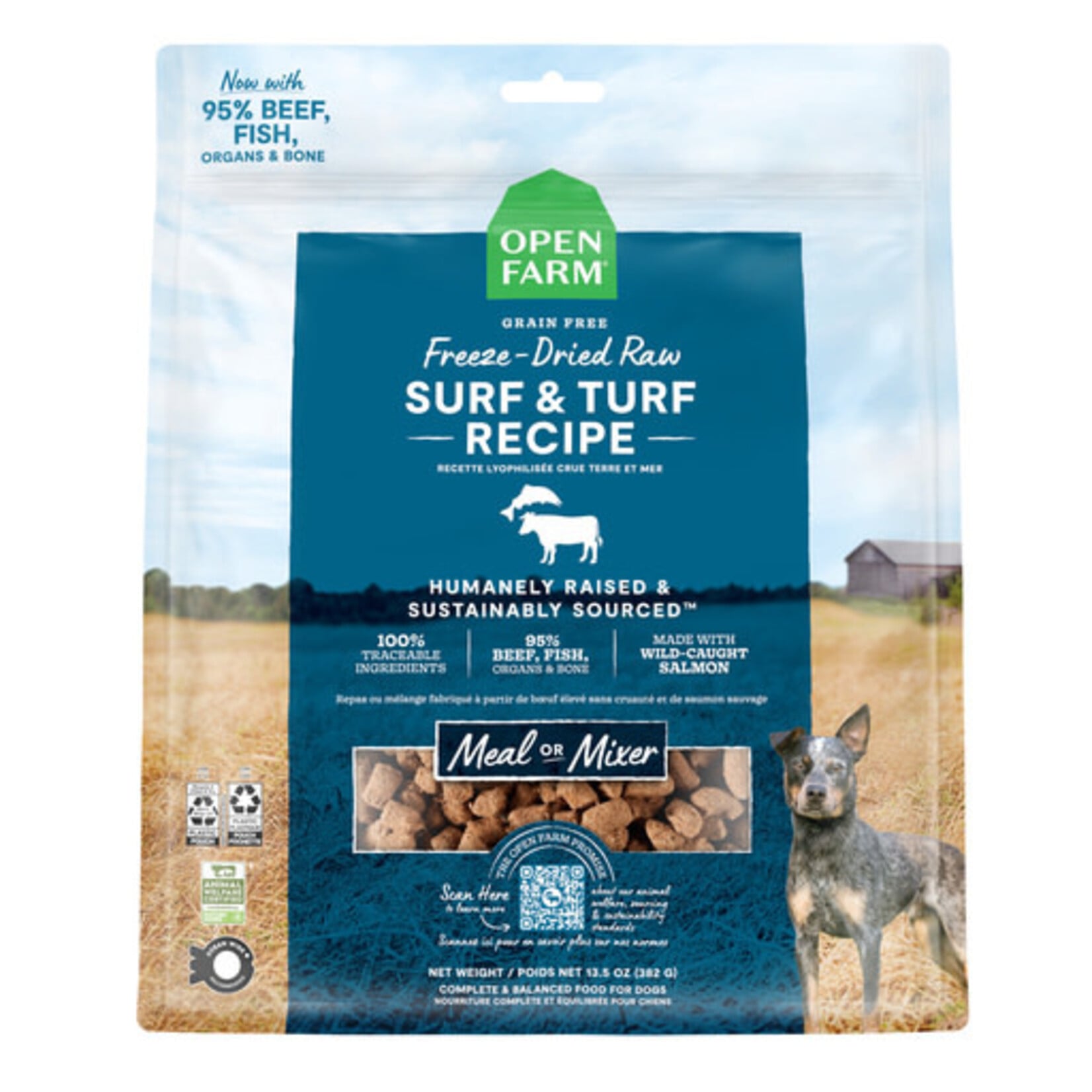 Open Farm Open Farm Dog Freeze Dried Raw Surf & Turf Recipe 3.5 oz