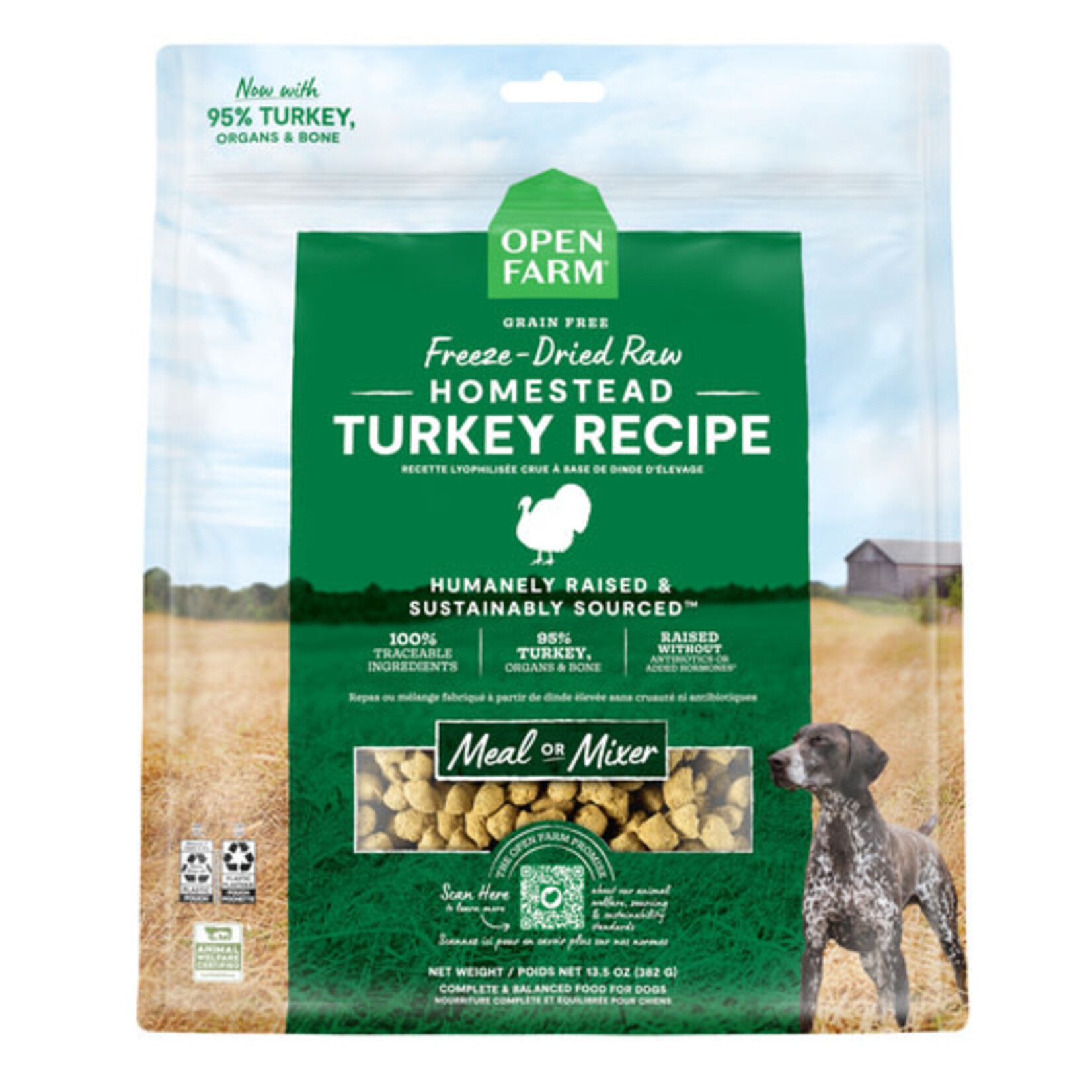 Open Farm Open Farm Dog Freeze Dried Raw Homestead Turkey 3.5 oz