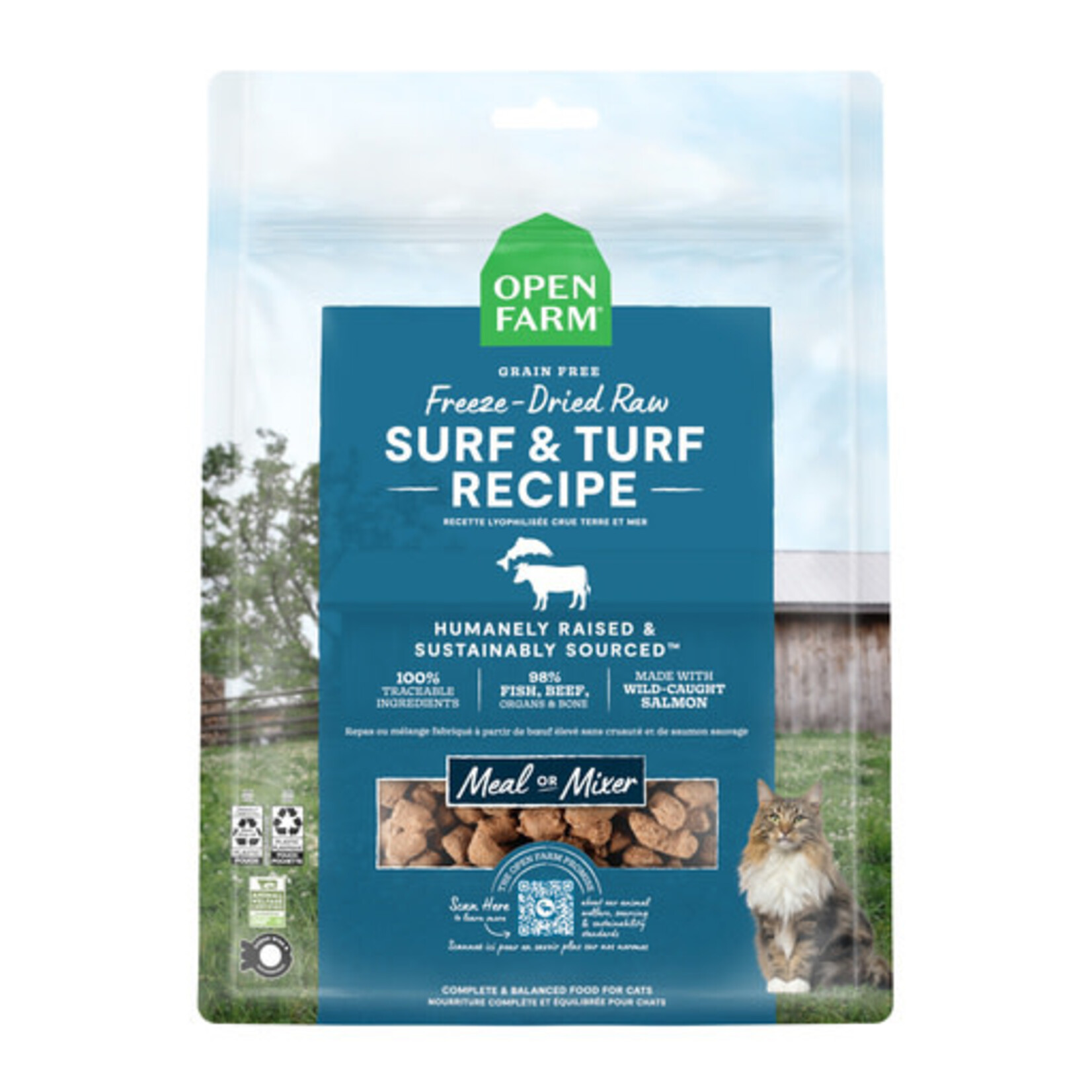 Open Farm Open Farm Cat Freeze Dried Raw Surf & Turf Recipe 3.5 oz