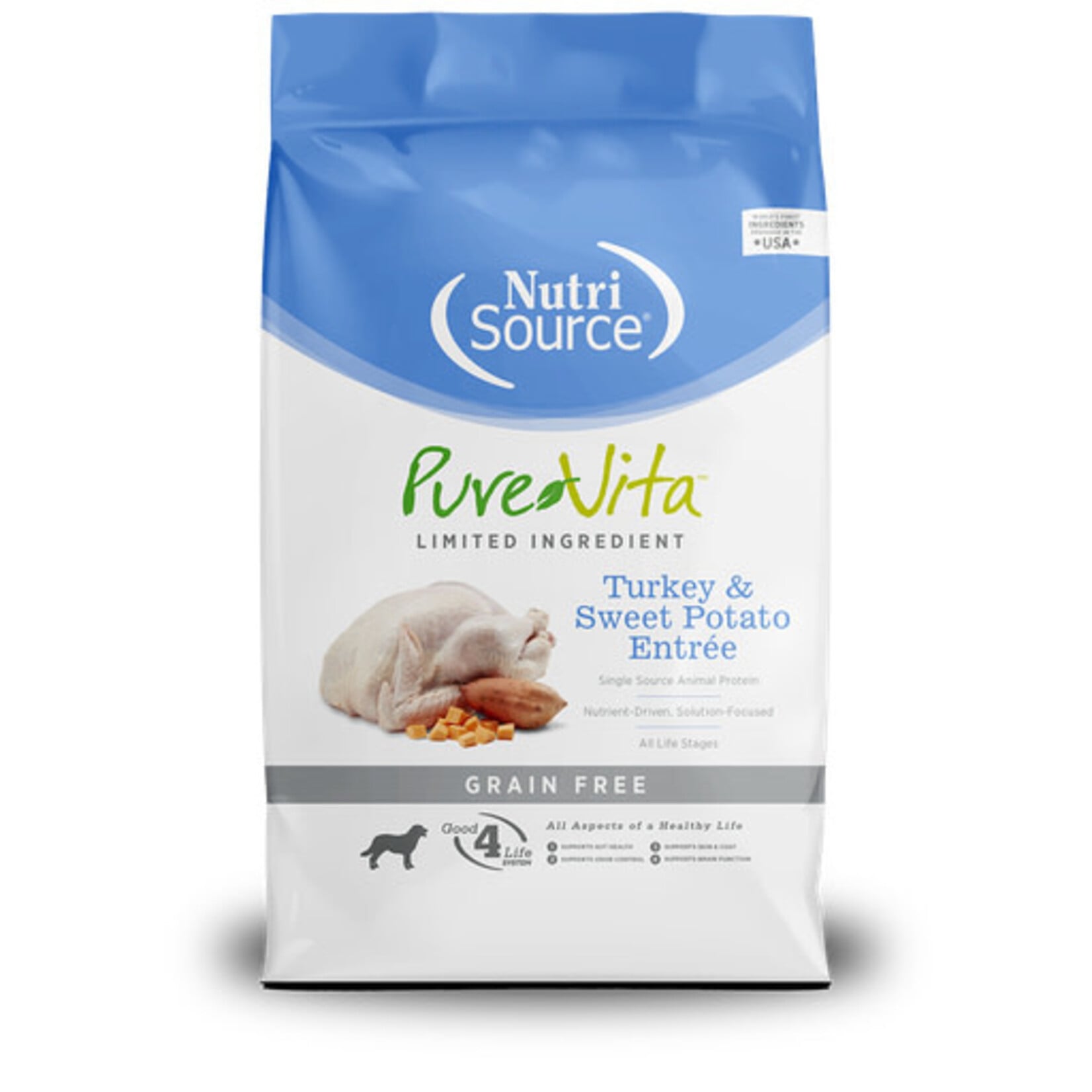 Pure Vita PURE VITA GF Turkey & Sweet Potato Dog 12#