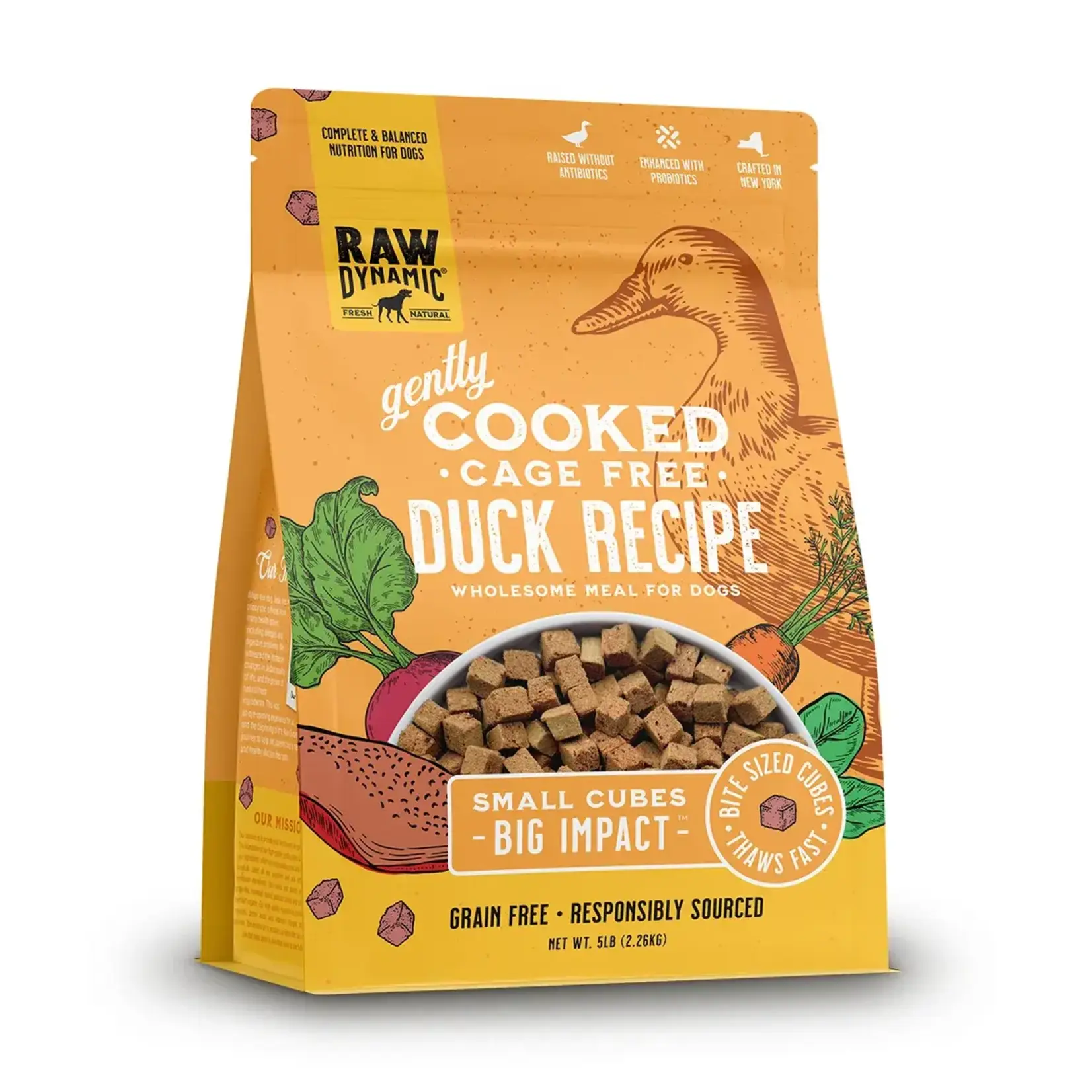Raw Dynamic Raw Dynamic Dog Gently Cooked Cage Free Duck 2.5#
