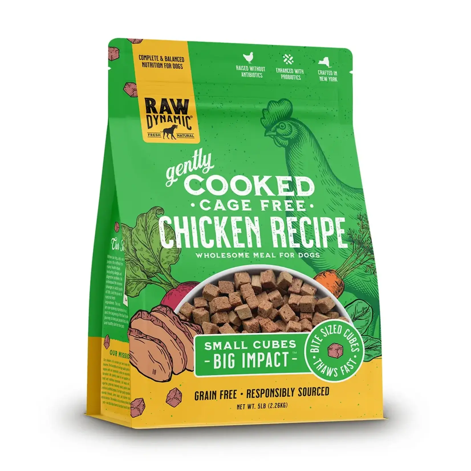 Raw Dynamic Raw Dynamic Dog Gently Cooked Cage Free Chicken 2.5#