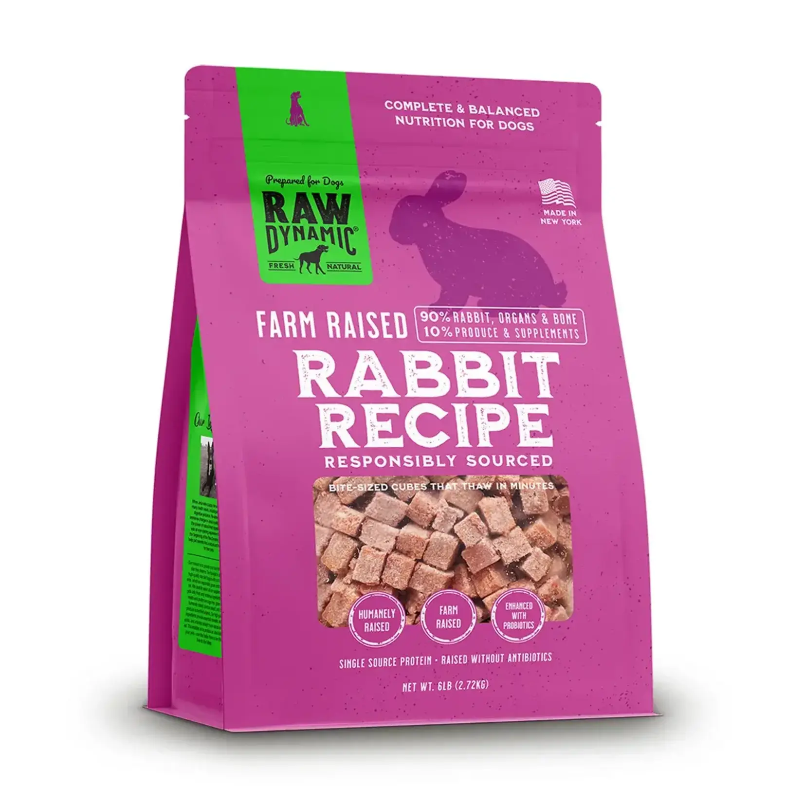 Raw Dynamic Raw Dynamic Dog Frozen Farm Raised Rabbit 6#