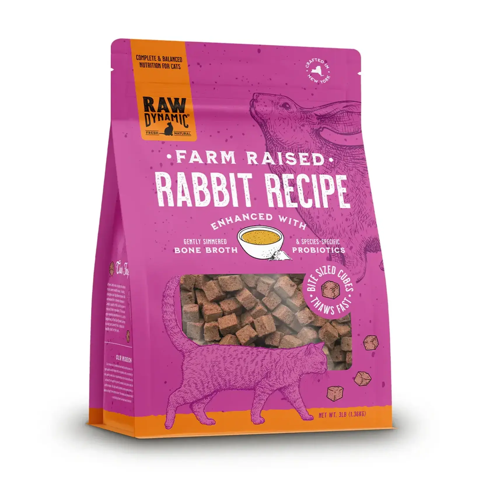 Raw Dynamic Raw Dynamic Cat Frozen Farm Raised Rabbit 3#