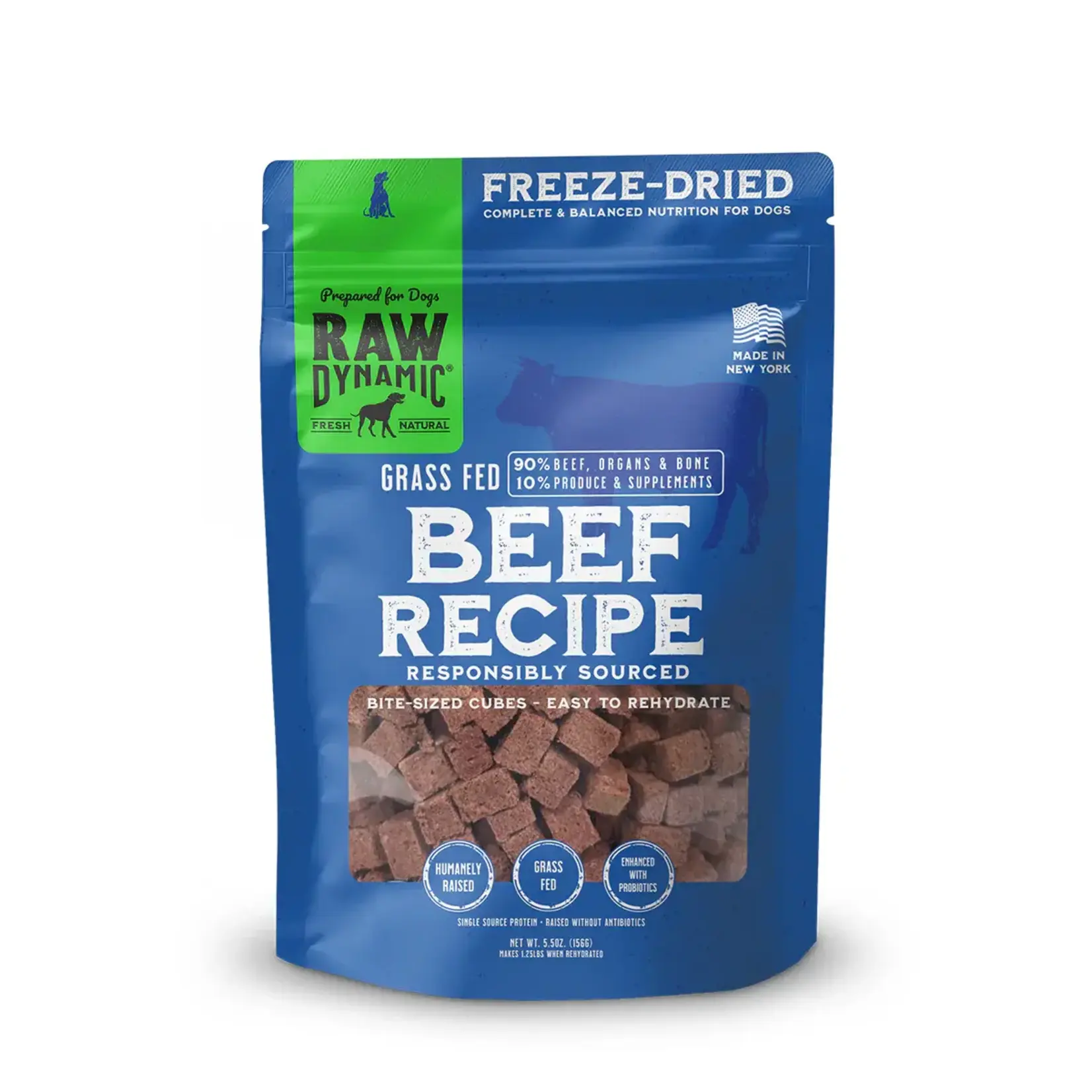 Raw Dynamic Raw Dynamic Dog Freeze-Dried Grass Fed Beef 5.5 oz