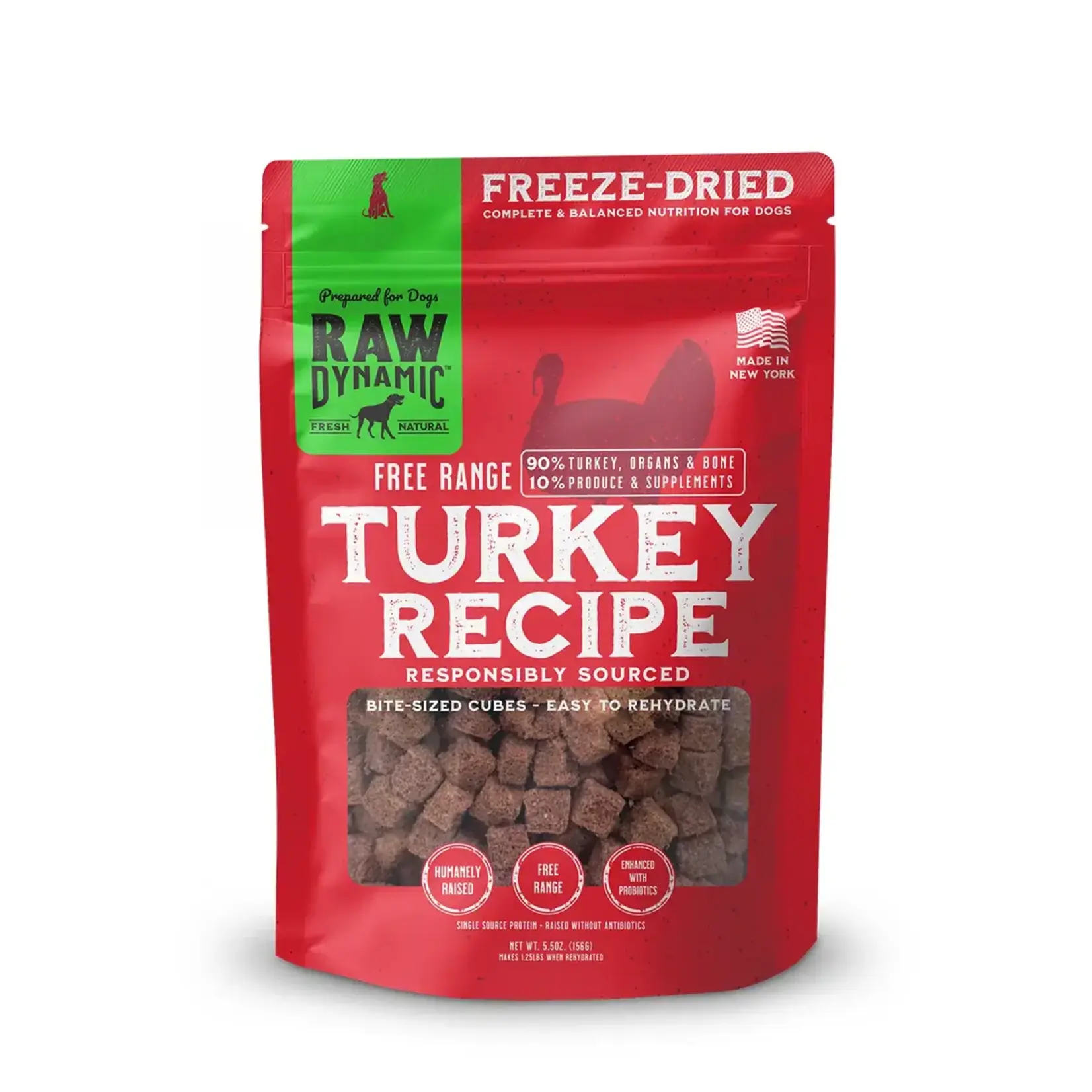 Raw Dynamic Raw Dynamic Dog Freeze-Dried Free Range Turkey 5.5 oz