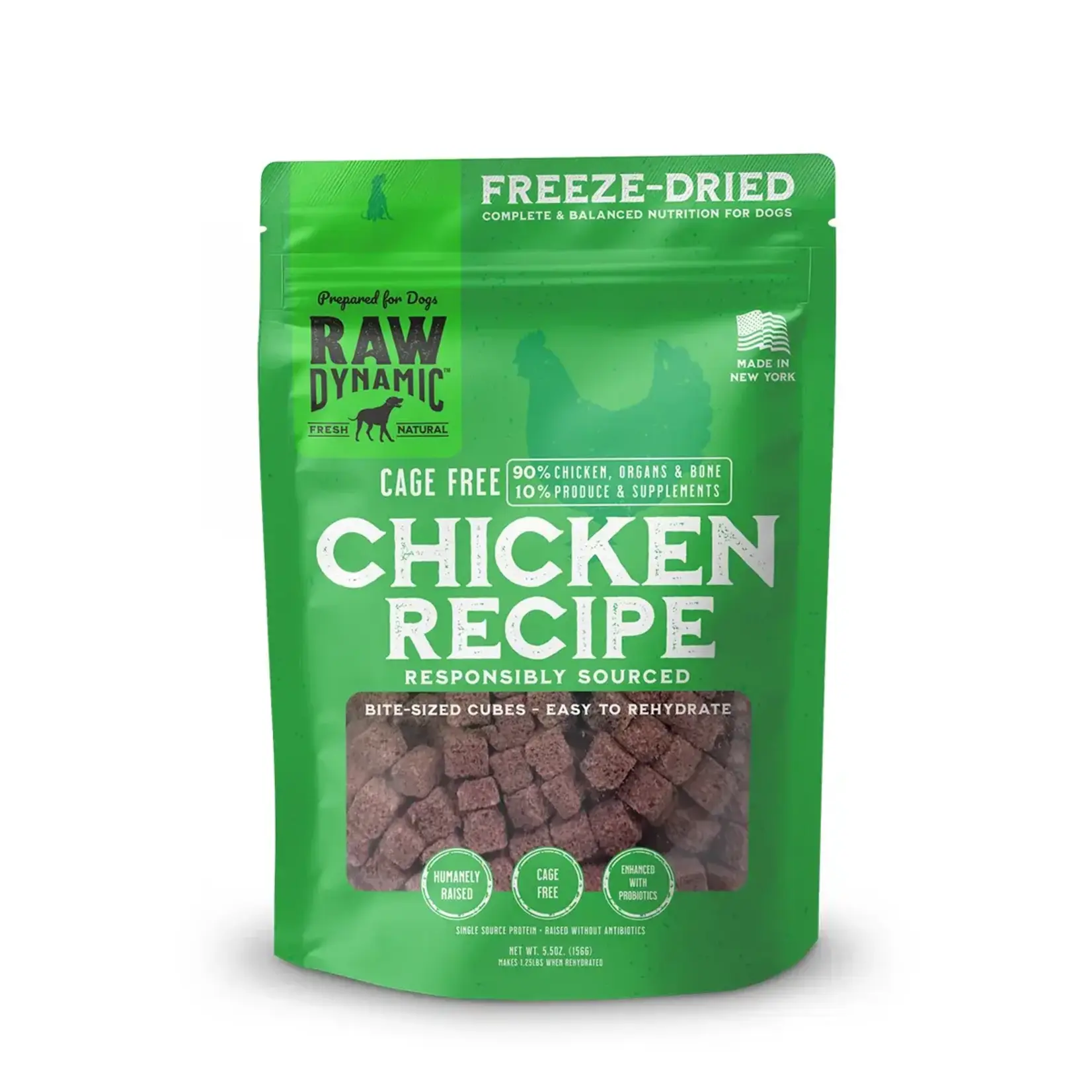 Raw Dynamic Raw Dynamic Dog Freeze-Dried Cage Free Chicken 5.5 oz