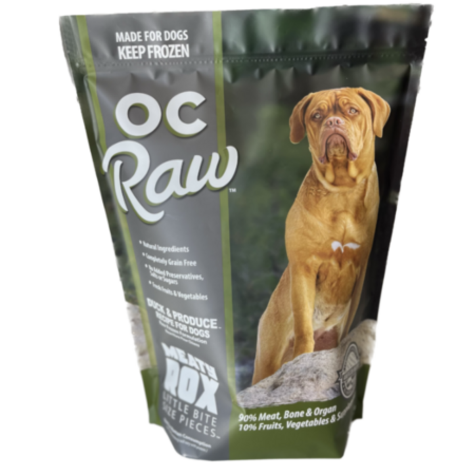 OC Raw OC Raw Frozen Duck & Produce Meaty Rox 7#