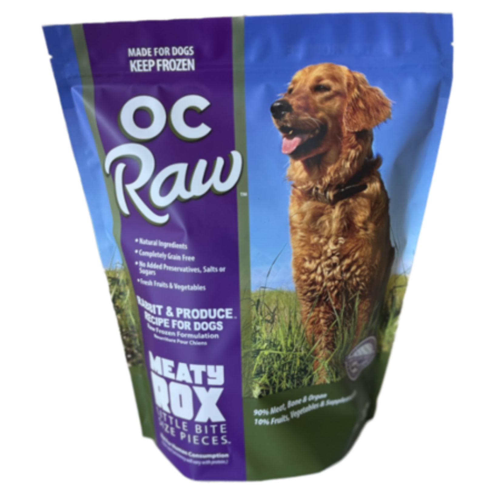 OC Raw OC Raw Frozen Rabbit & Produce Meaty Rox 3#