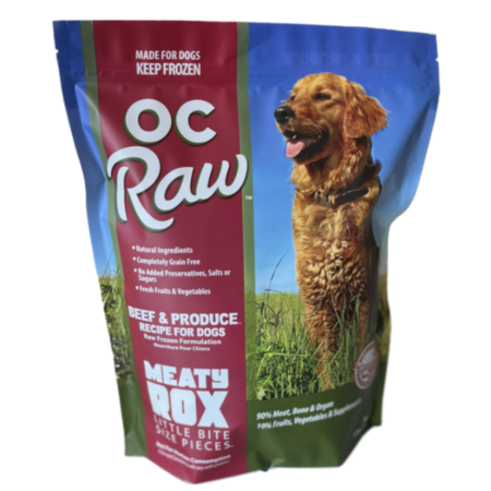 OC Raw OC Raw Frozen Beef & Produce Meaty Rox 3#